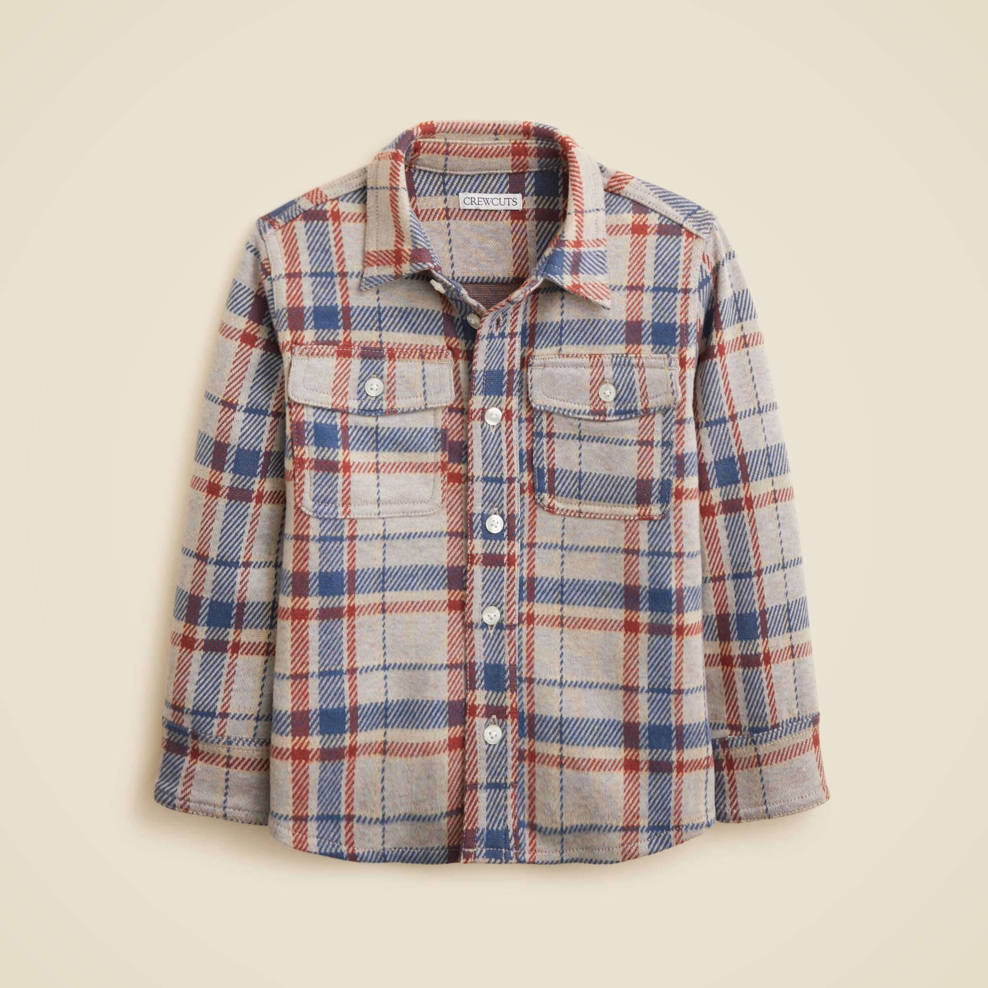  Kids' lightweight Seaboard soft-knit shirt in plaid