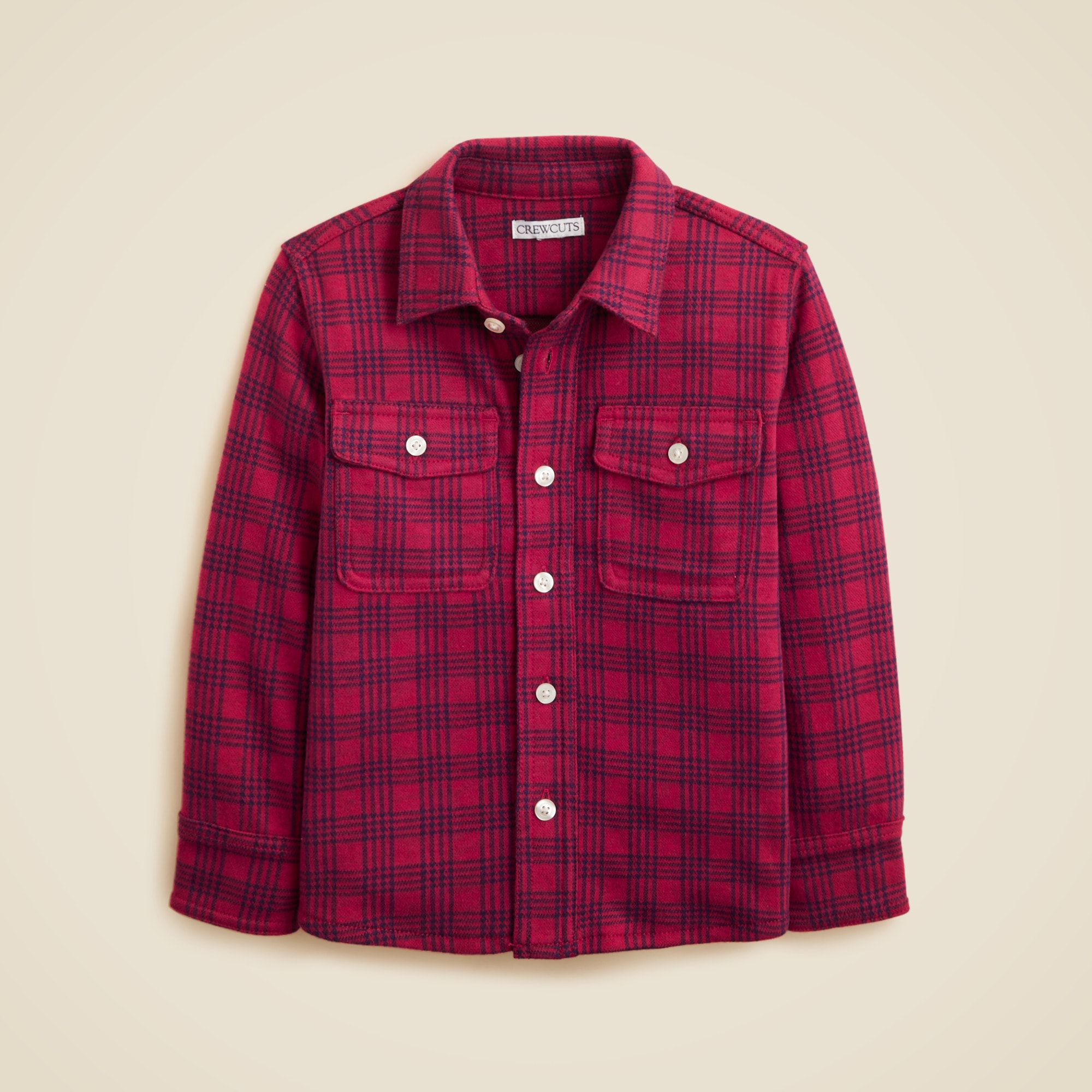  Kids' lightweight Seaboard soft-knit shirt in plaid