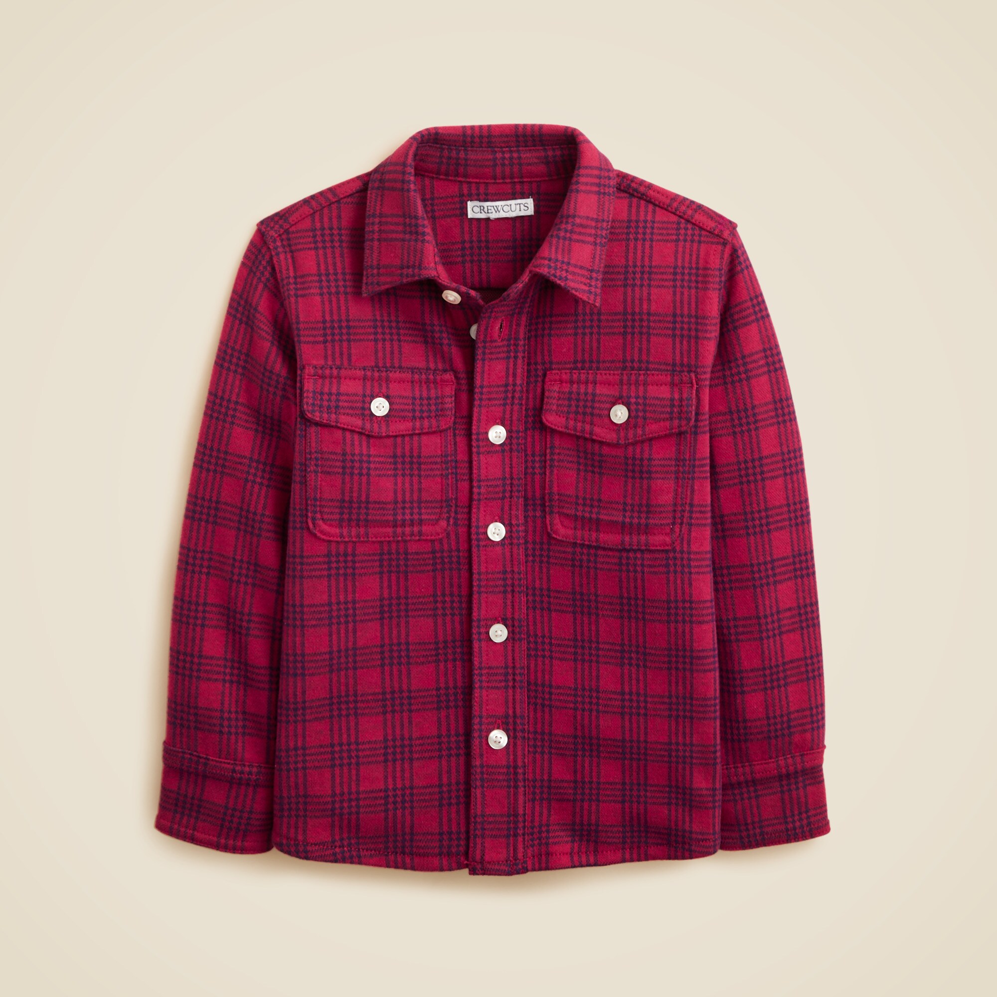 Kids' lightweight Seaboard soft-knit shirt in plaid