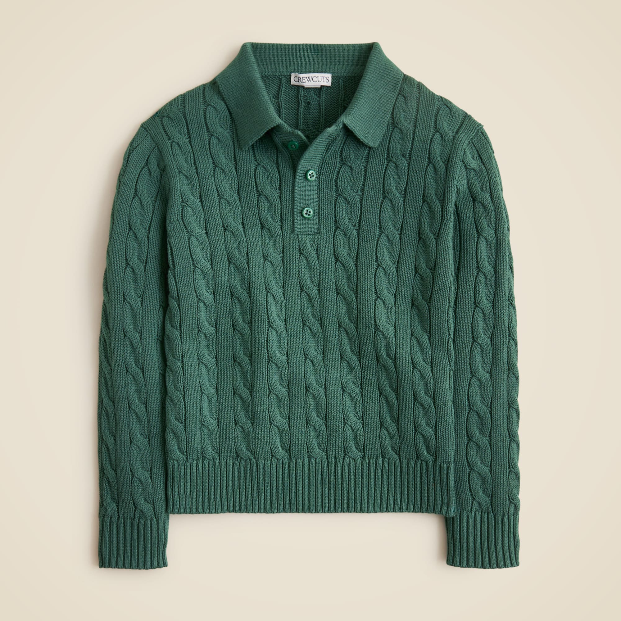 Kids' cable-knit sweater-polo from J.Crew - $78
