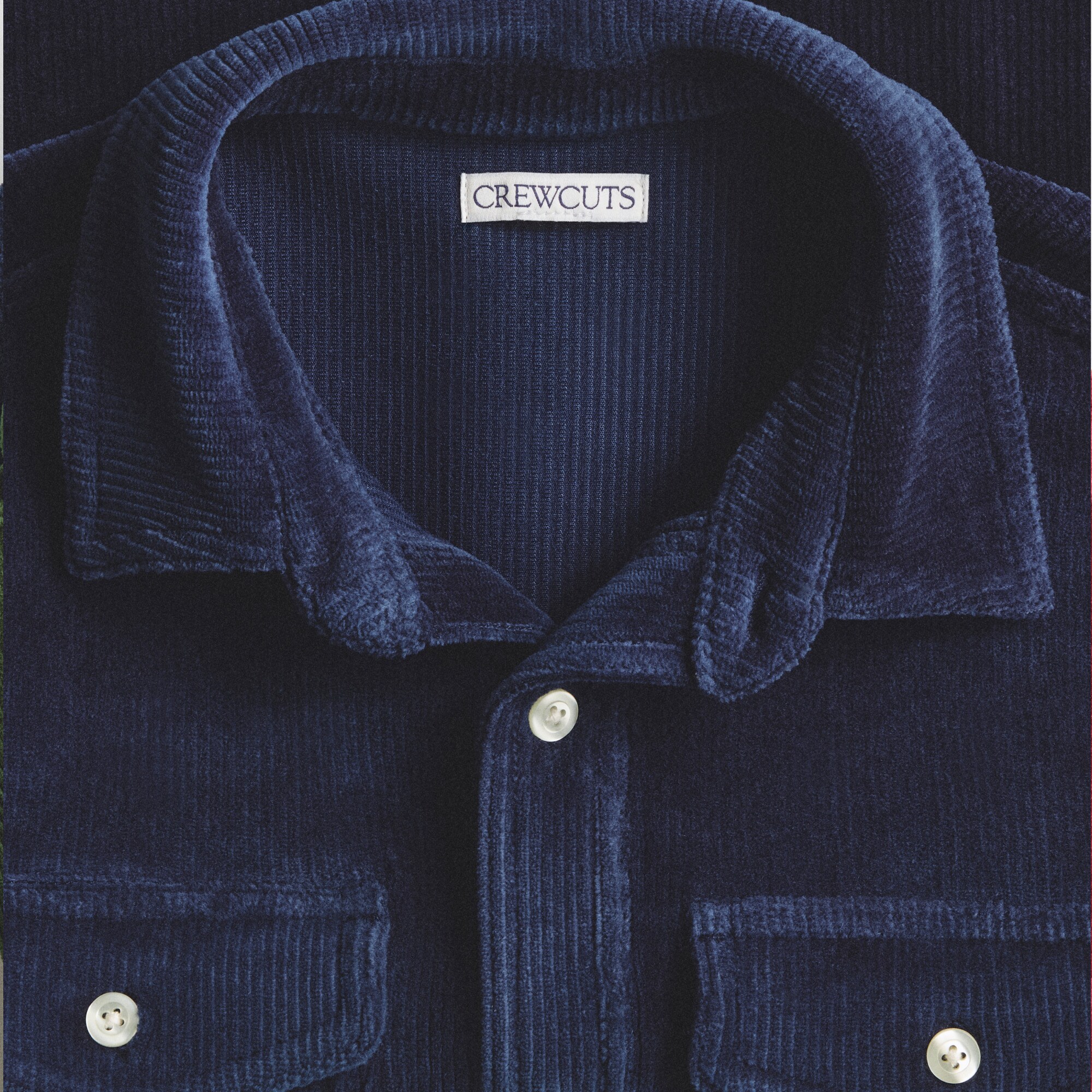 Kids' knit corduroy shirt