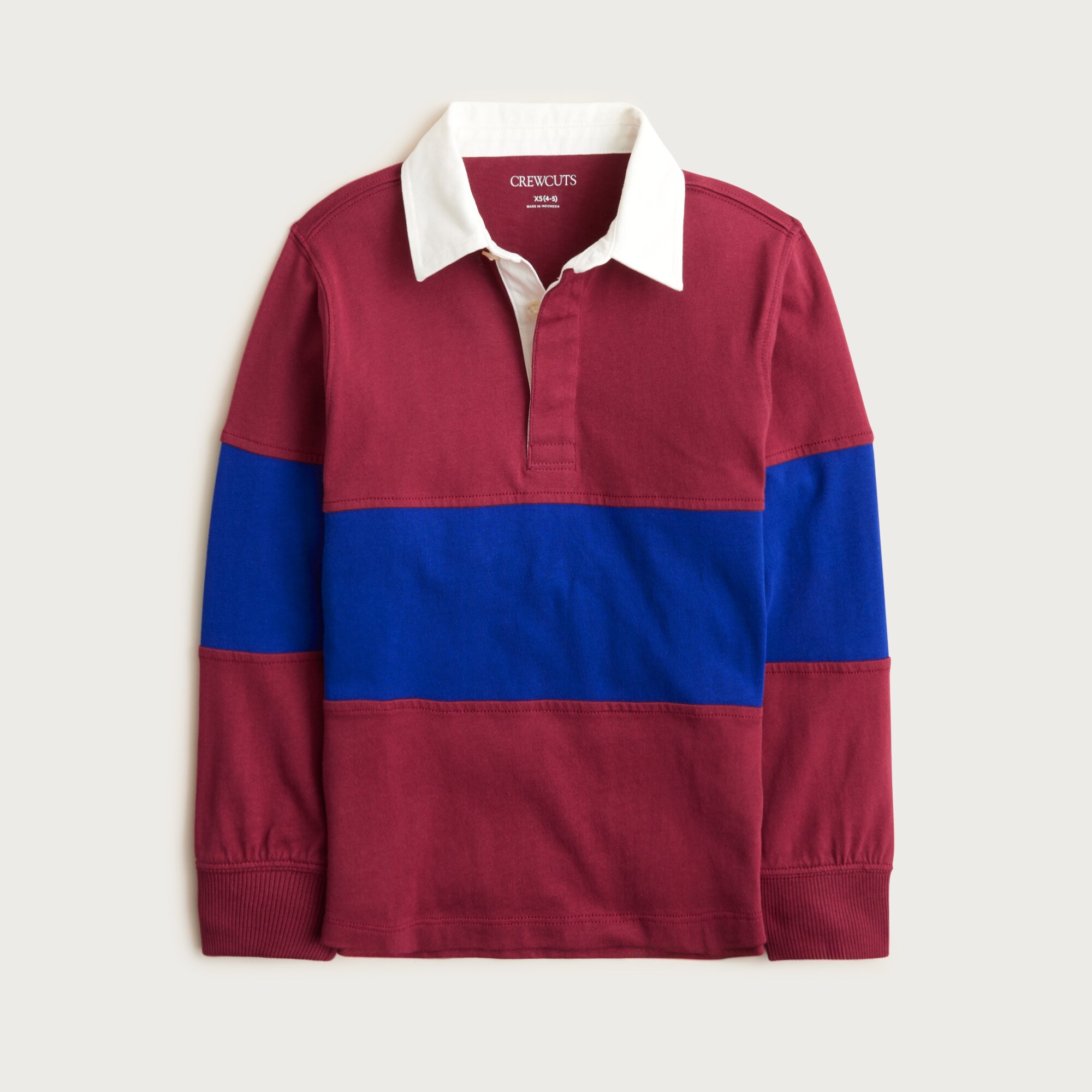  Kids' junior varsity rugby polo shirt in stripe