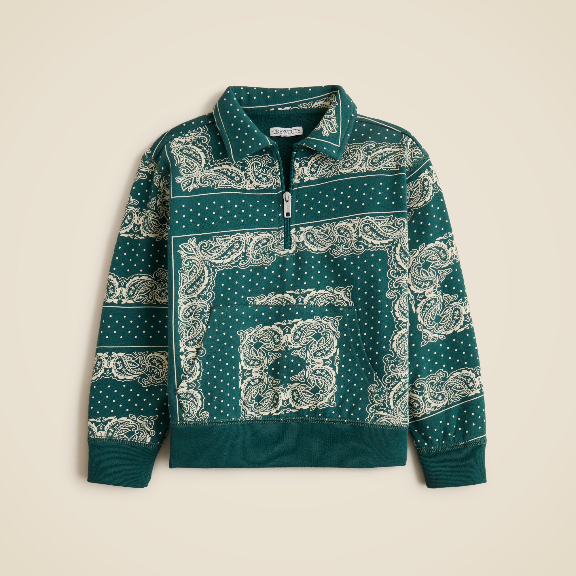 boys Kids' half-zip pullover in terry