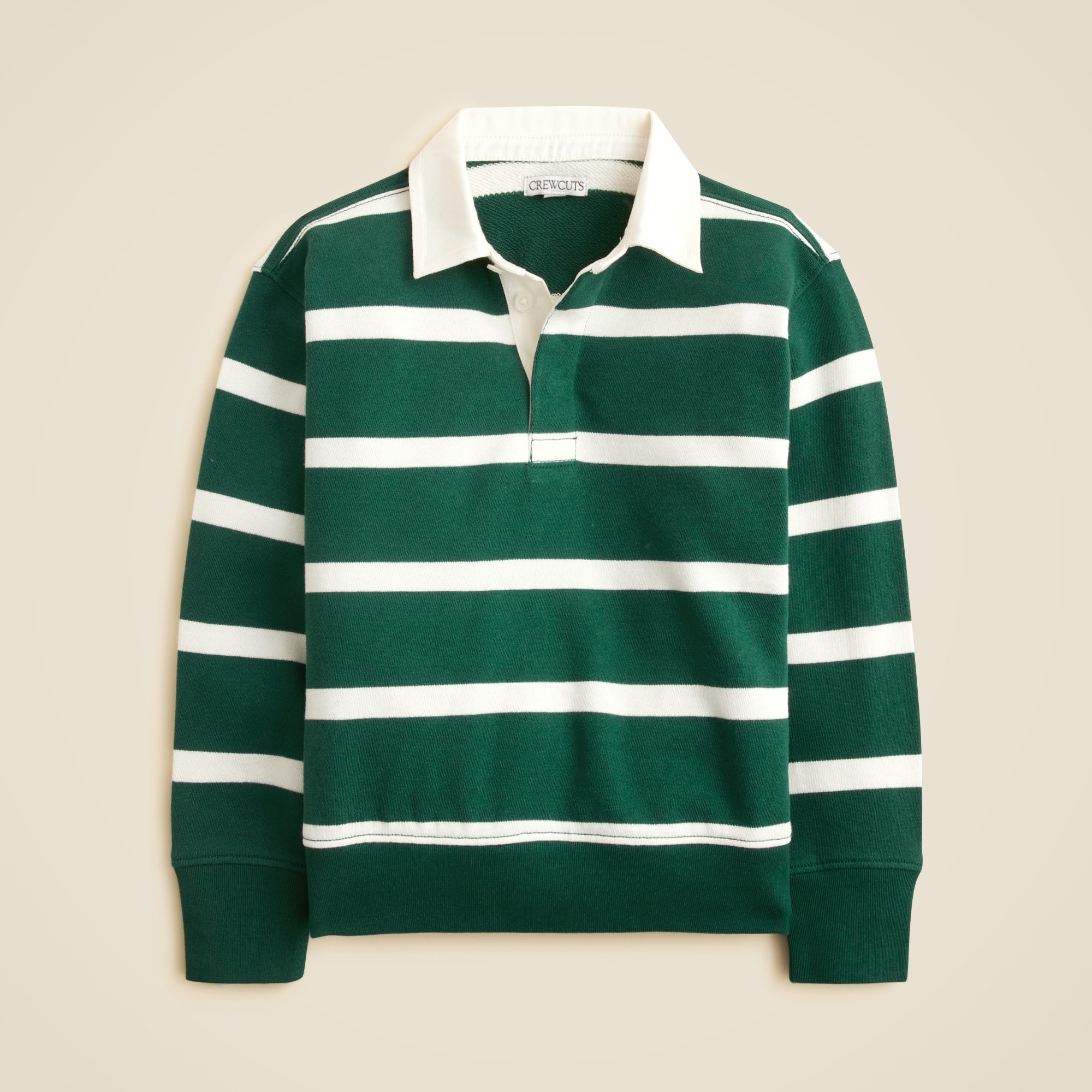  Kids' junior varsity rugby sweatshirt in striped terry