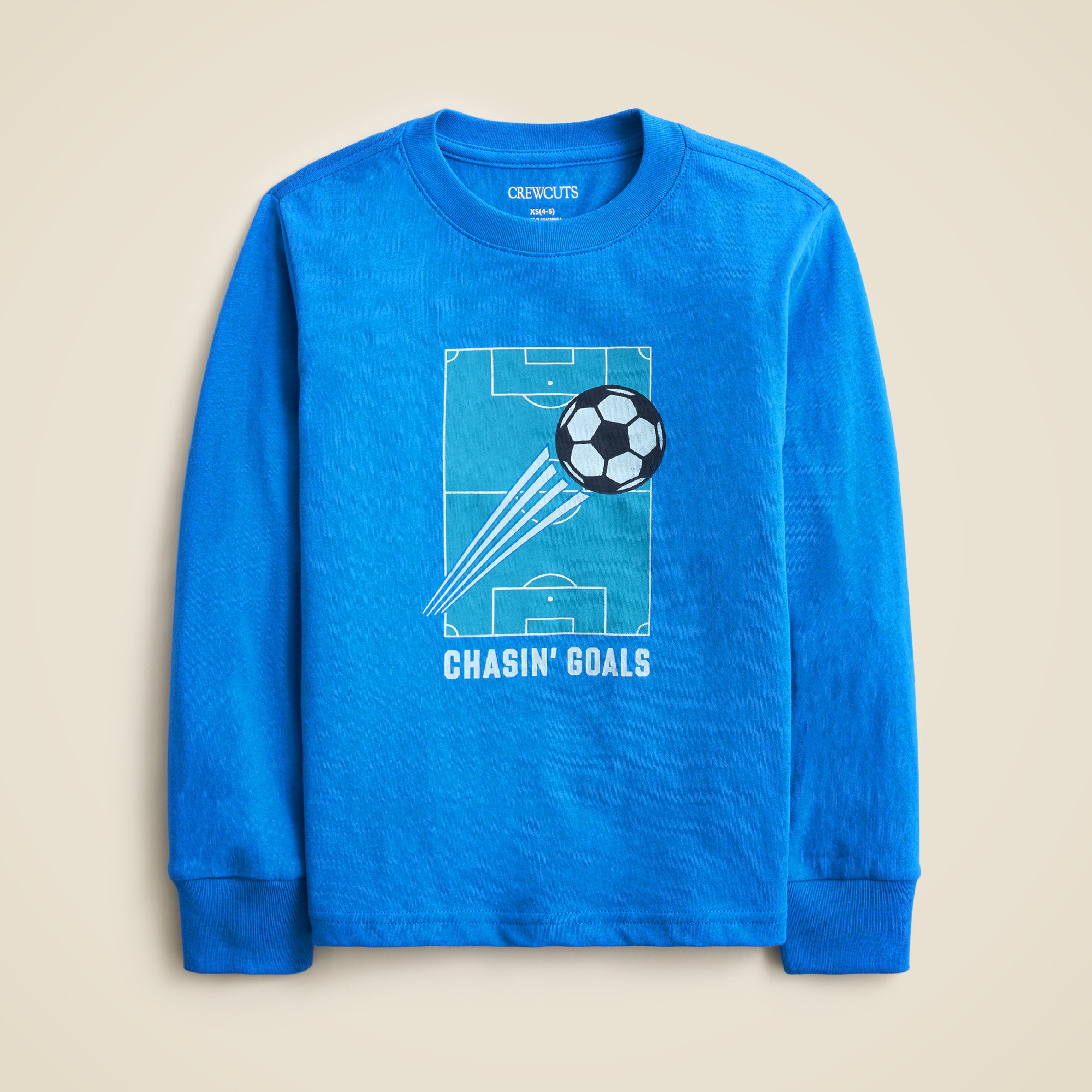Kids' long-sleeve "Chasin' Goals" graphic T-shirt from J.Crew - $36