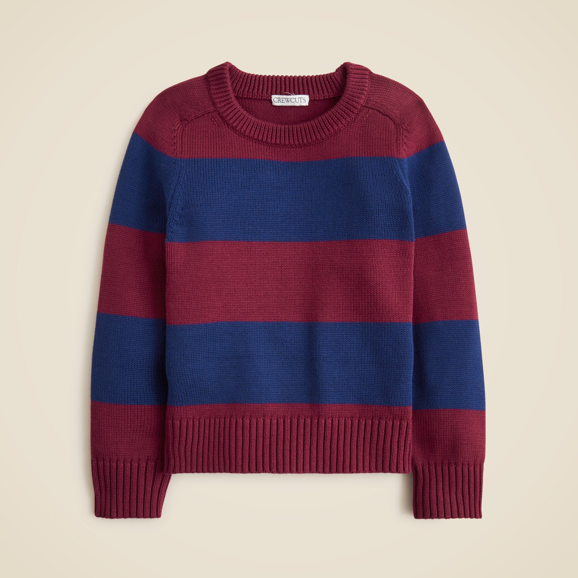 boys Kids' heritage cotton crewneck sweater in stripe