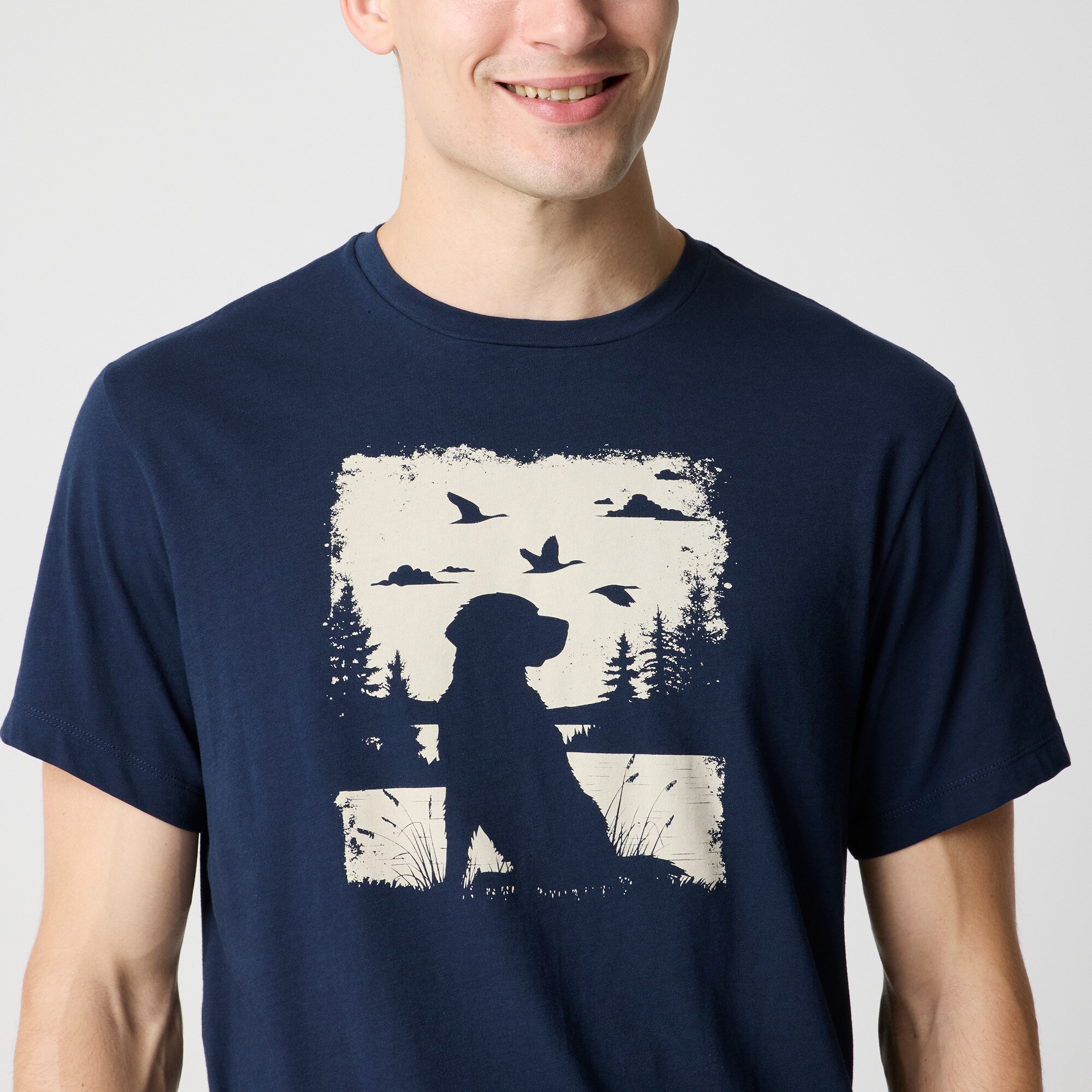 Forest dog graphic tee