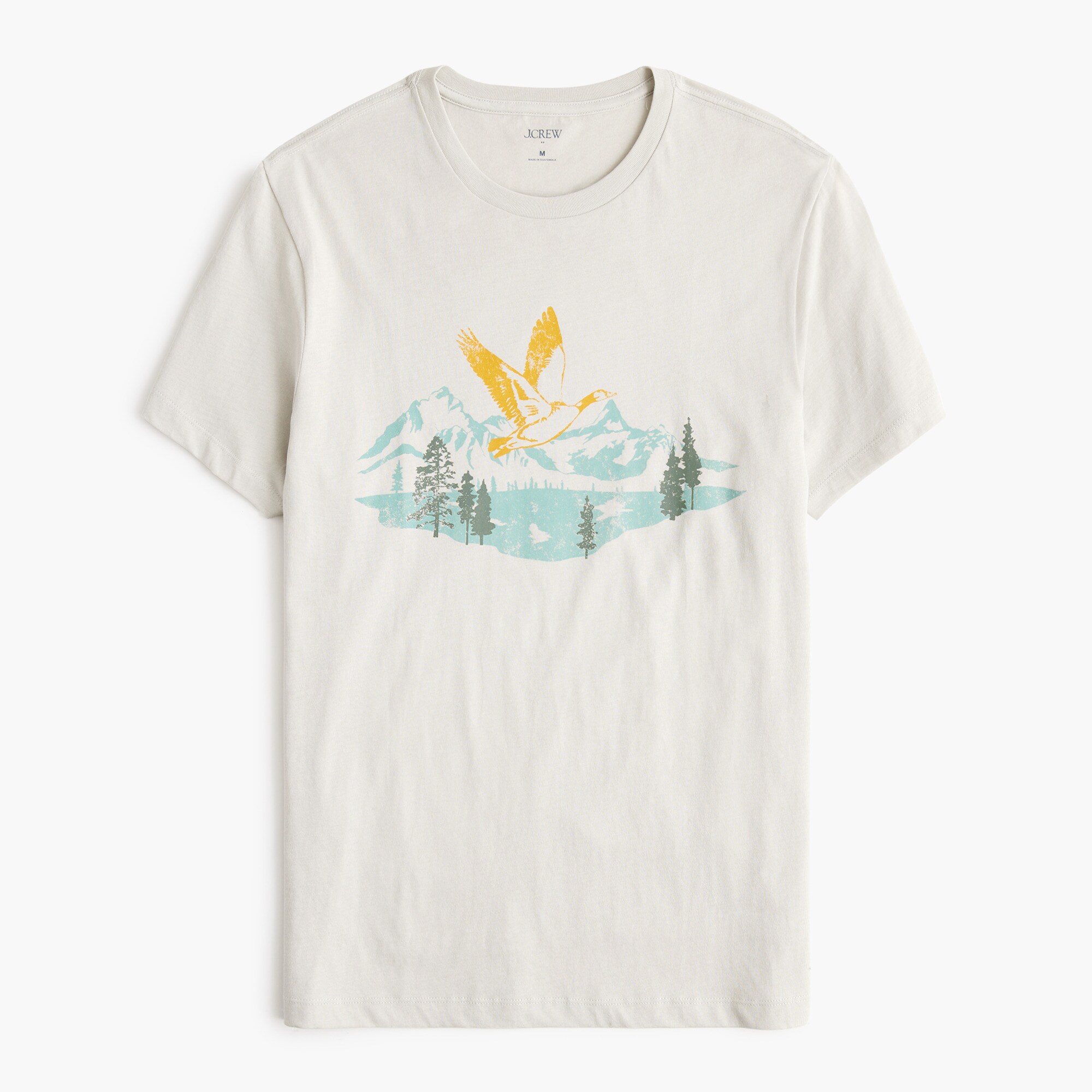 新品tigrebrocante bartuckshirtjbcket Flying Duck Landscape Graphic Tee For Men | Factory