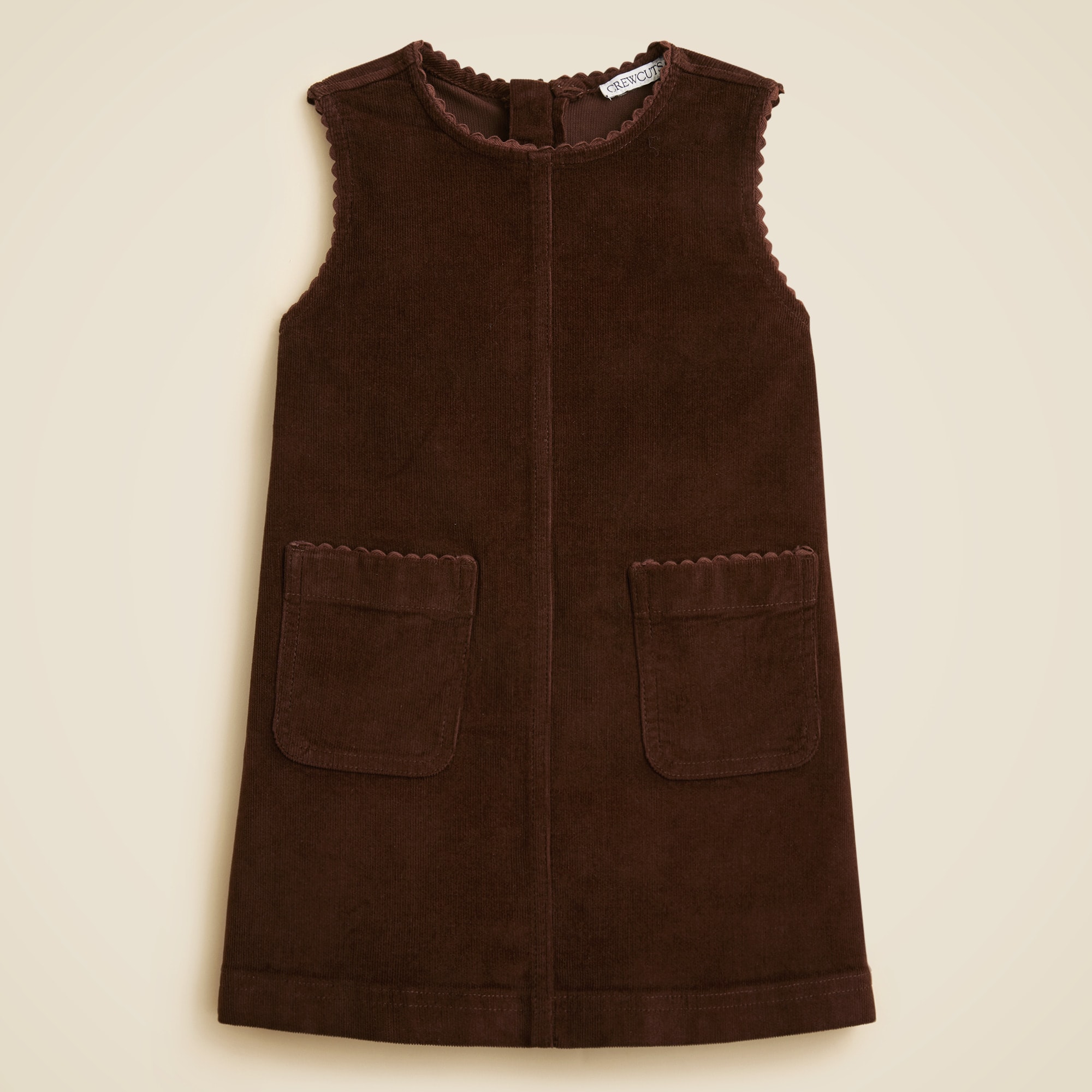 Girls' corduroy pinafore dress