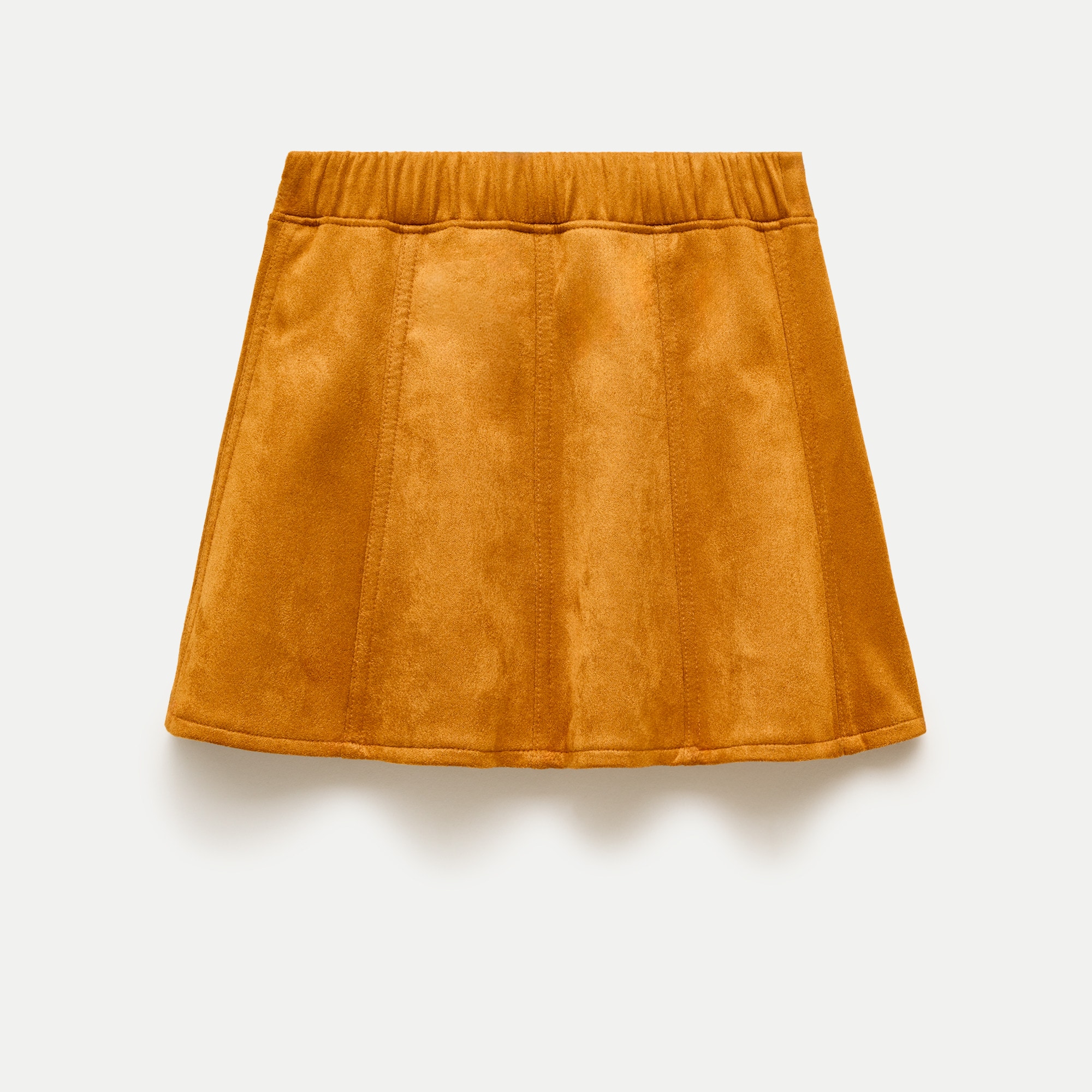 Girls' picture day skirt in faux suede
