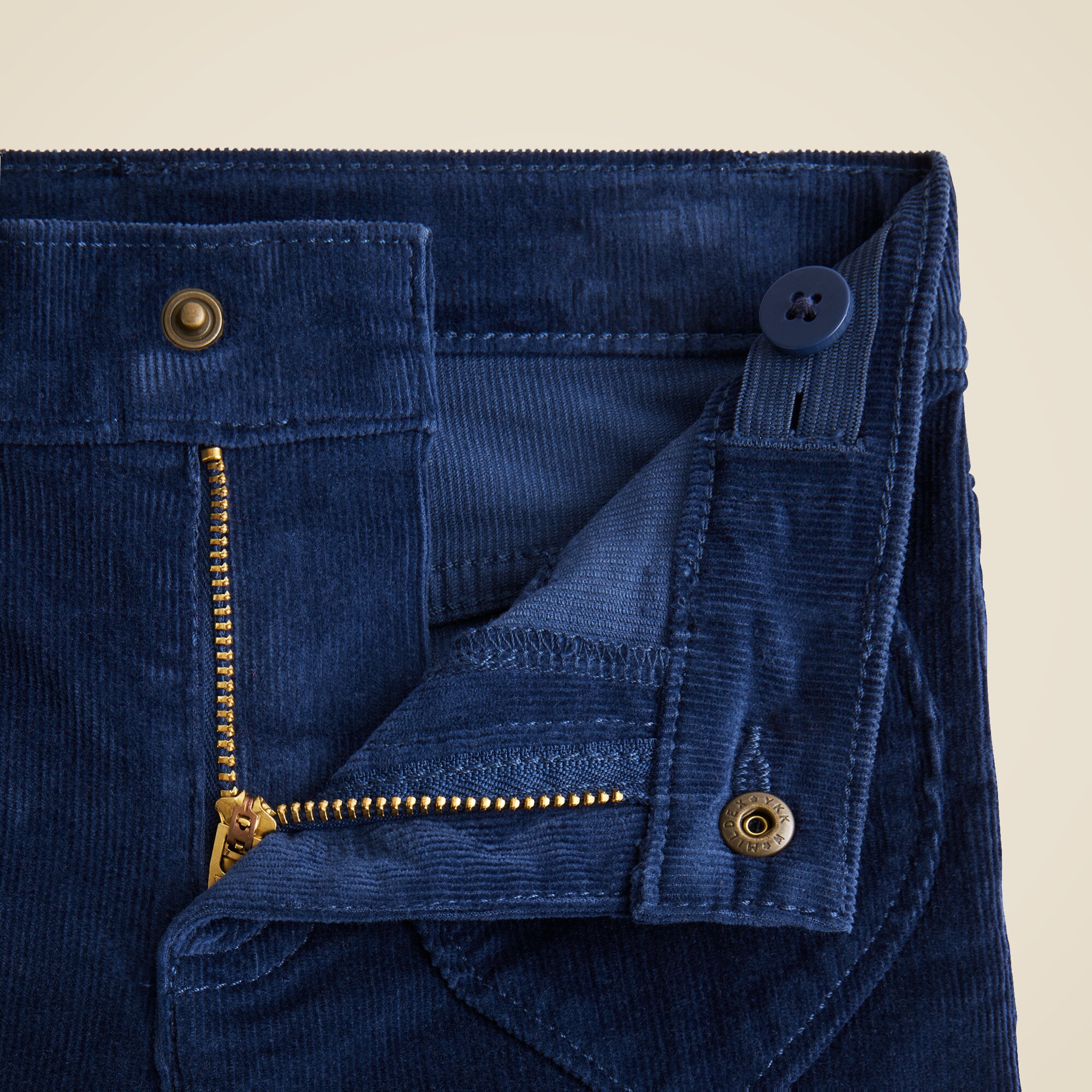 Girls' sailor corduroy trouser with heart pockets
