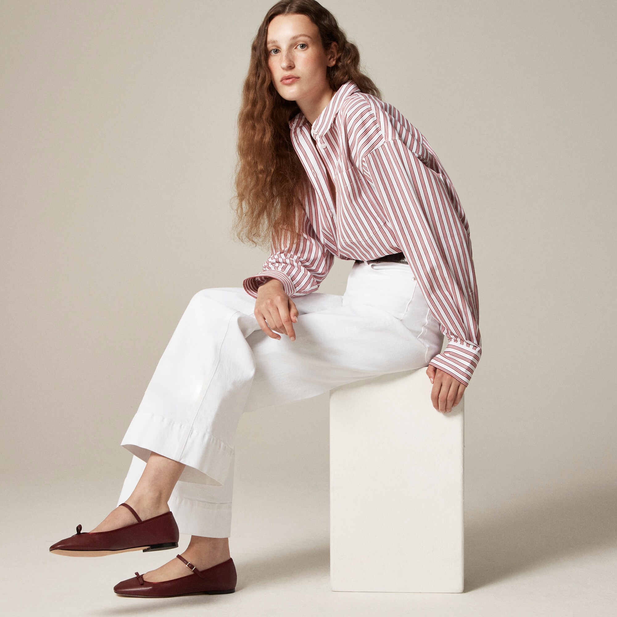 Quinn Mary Jane ballet flats in leather