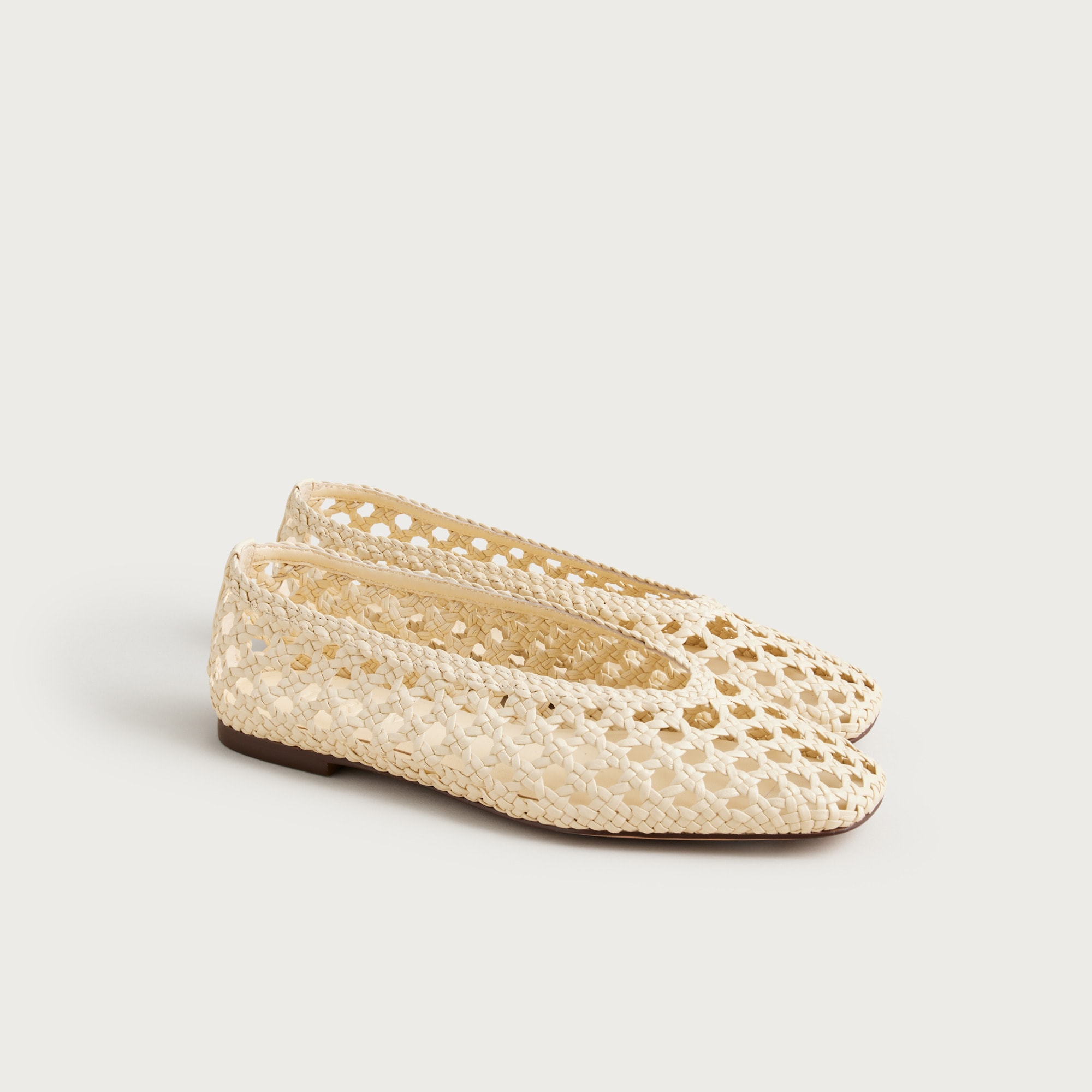 Quinn handwoven ballet flats in leather