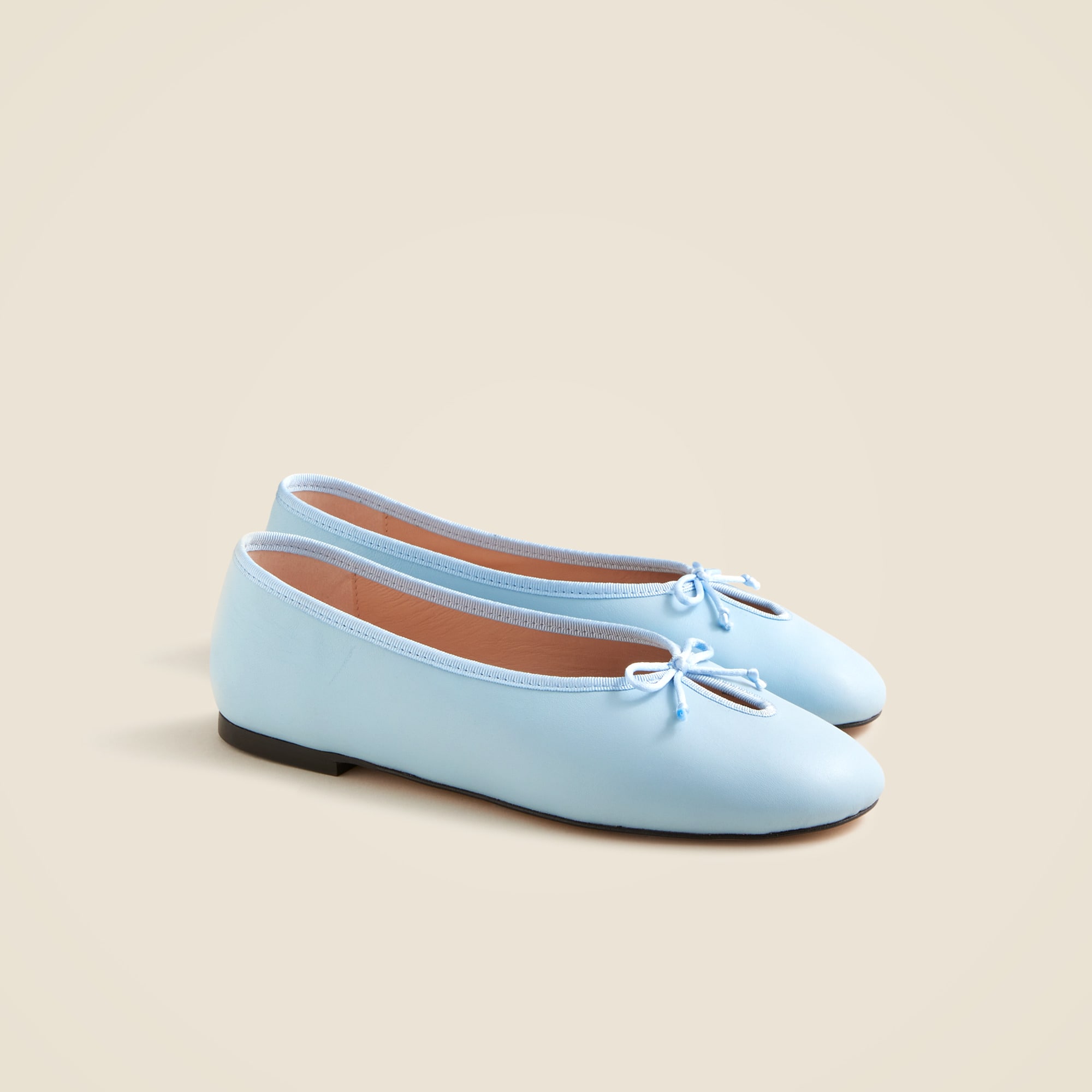 Andi Keyhole Ballet Flats In Leather For Women | J.Crew