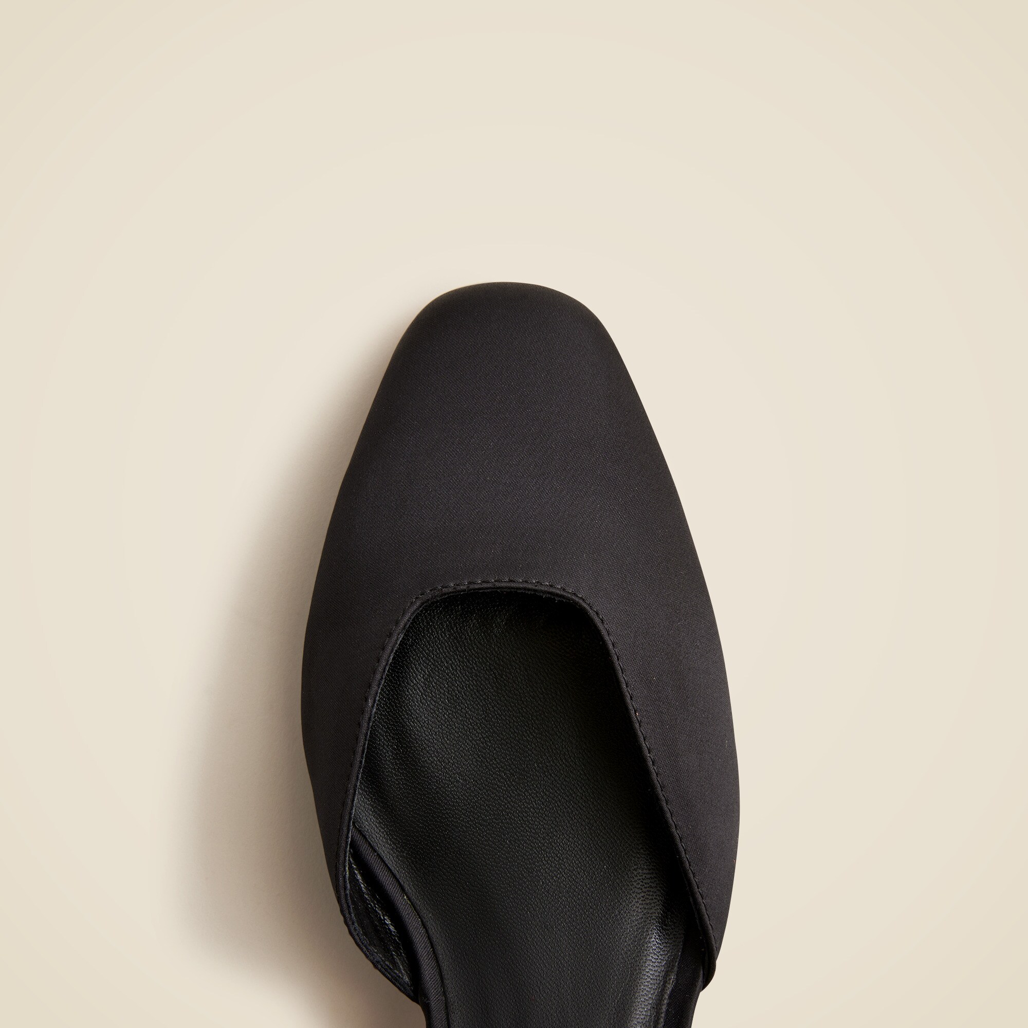 Mollie elastic-strap heels in satin
