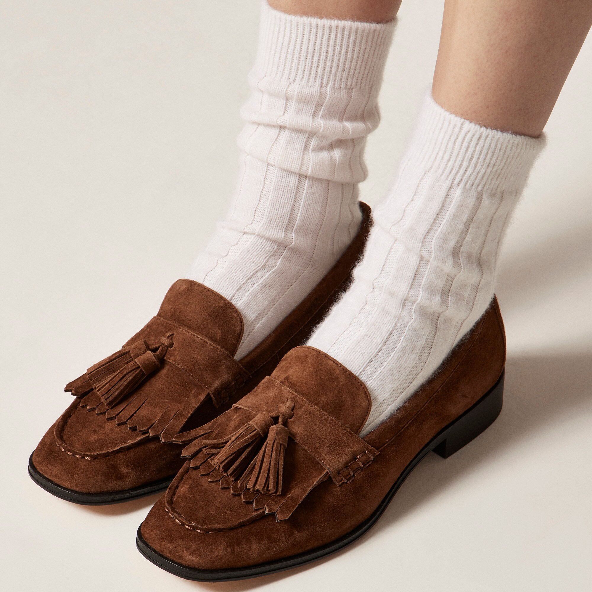 Maison tassel loafers in suede