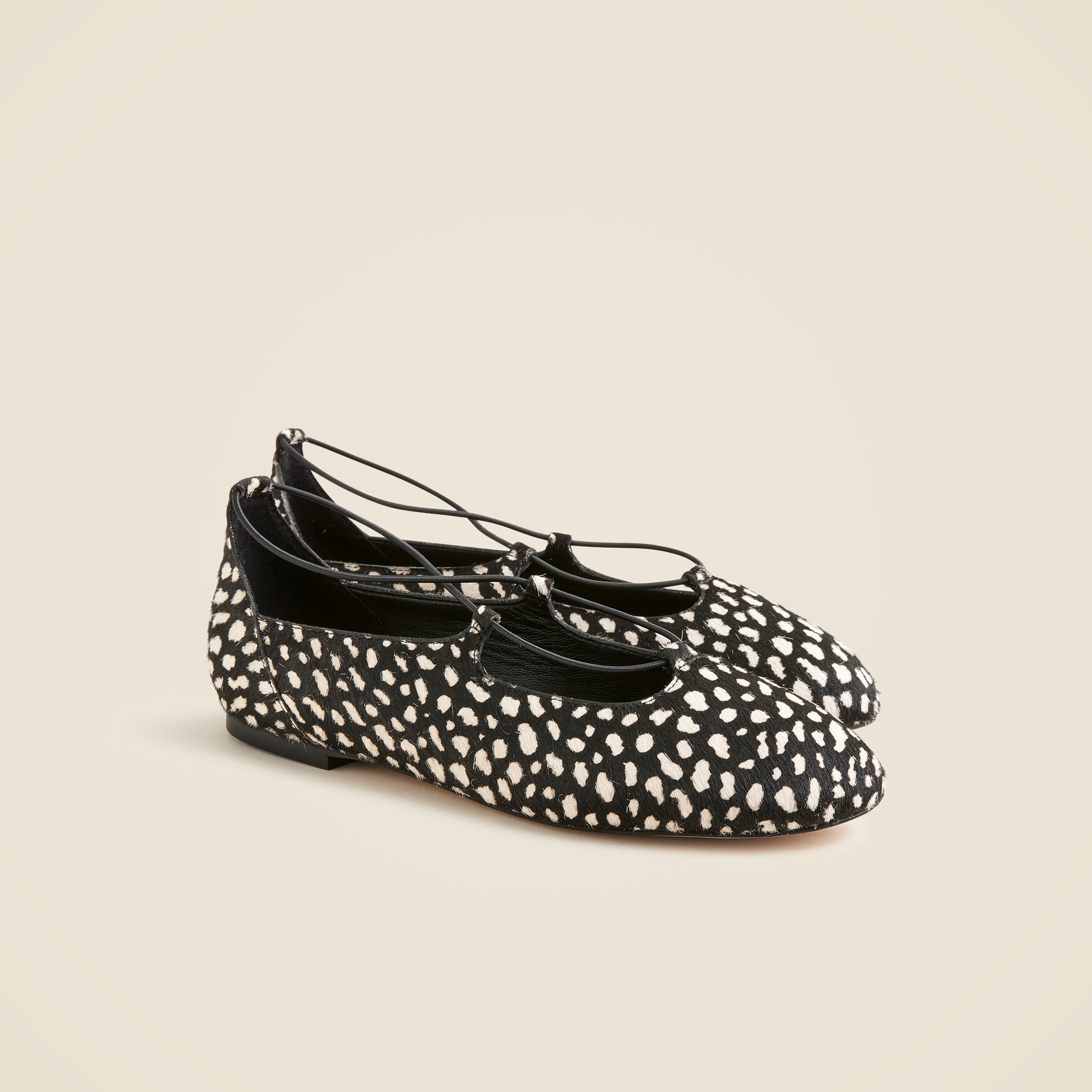  Andi strappy ballet flats in printed calf hair