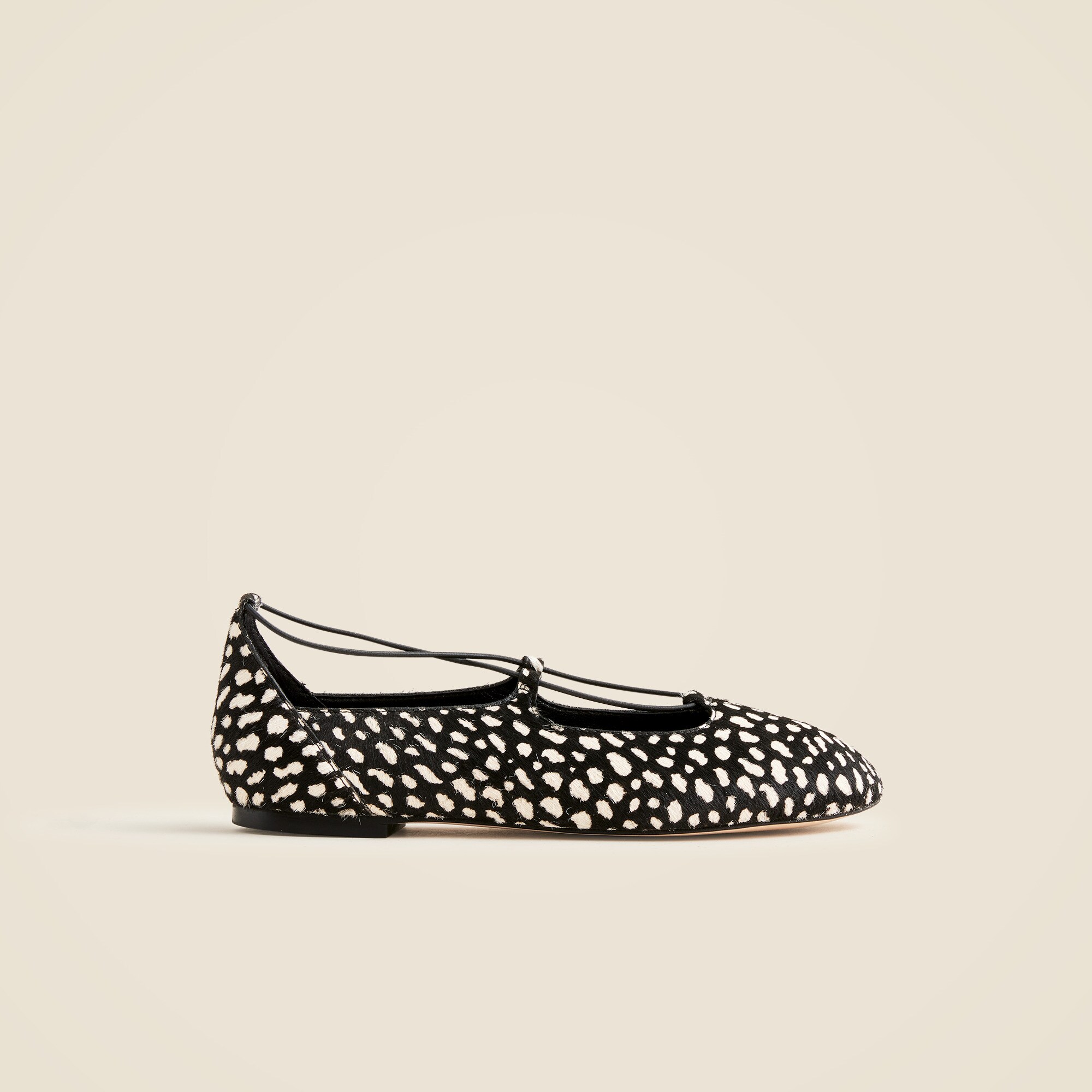 Andi strappy ballet flats in printed calf hair