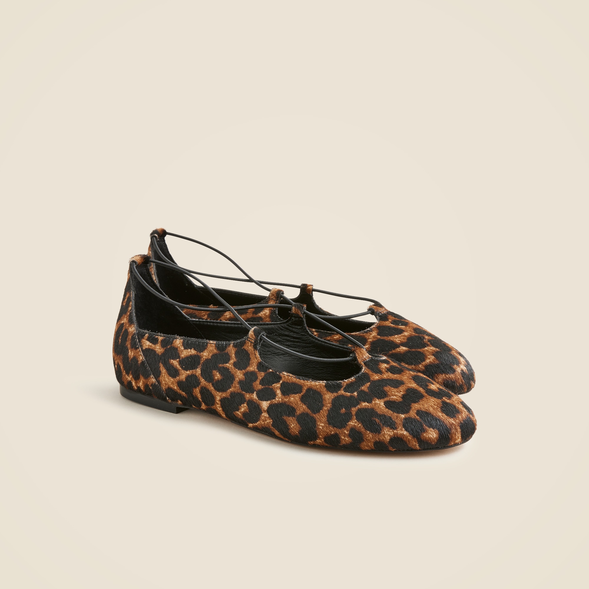 Andi strappy ballet flats in printed calf hair