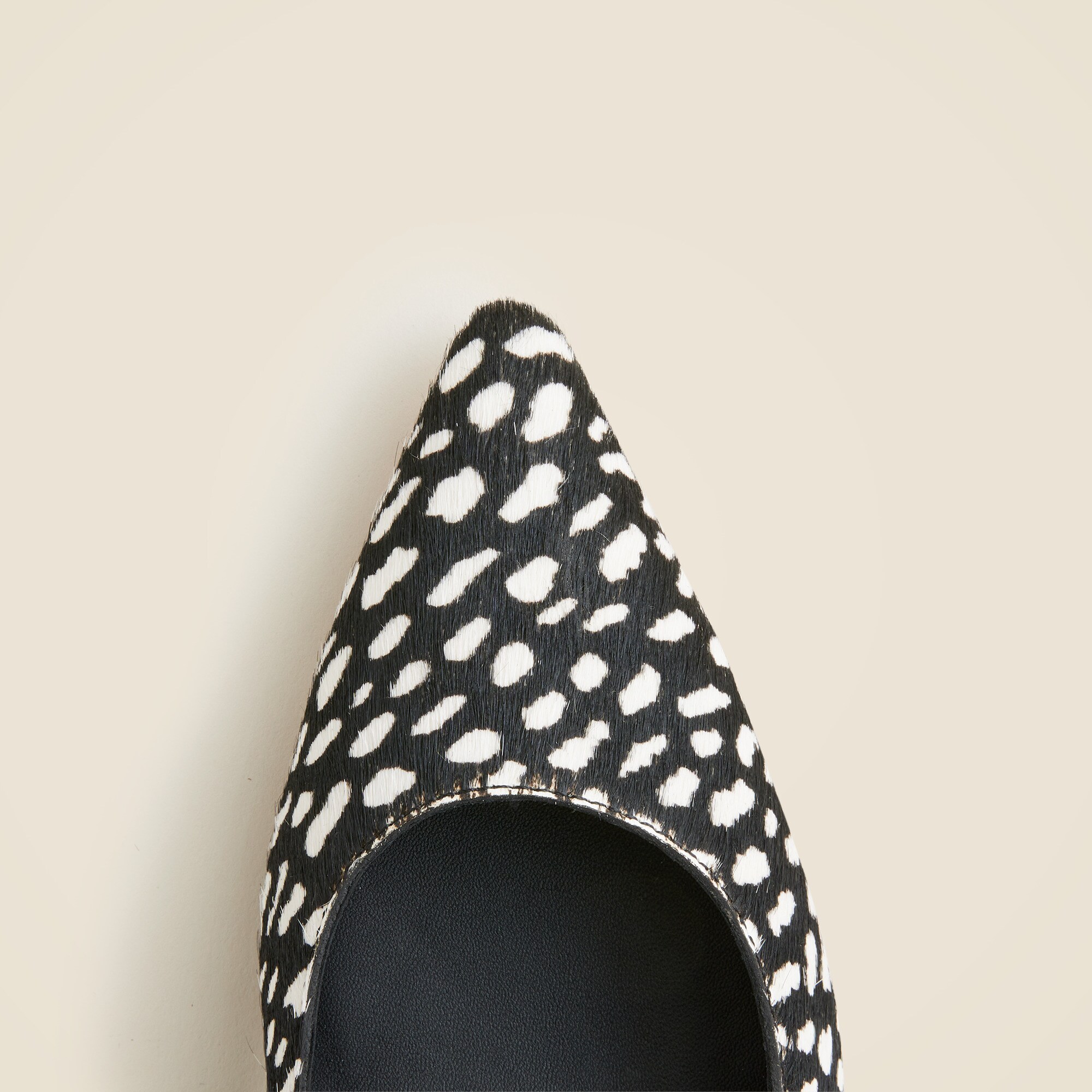 Robin slingback kitten heels in printed calf hair