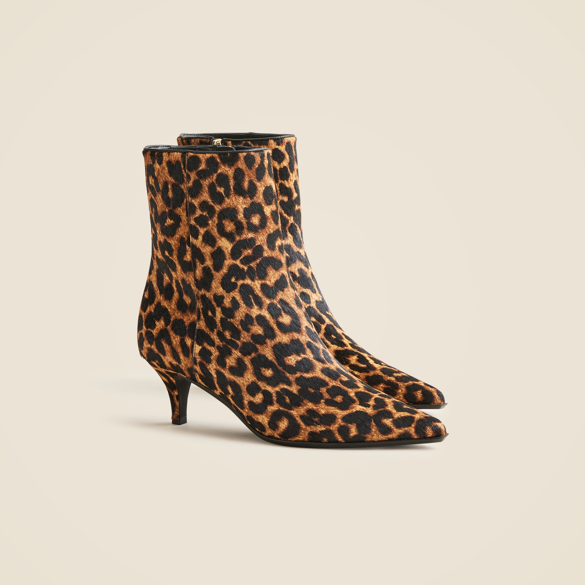new stevie ankle boots in leopard-print calf hair for women