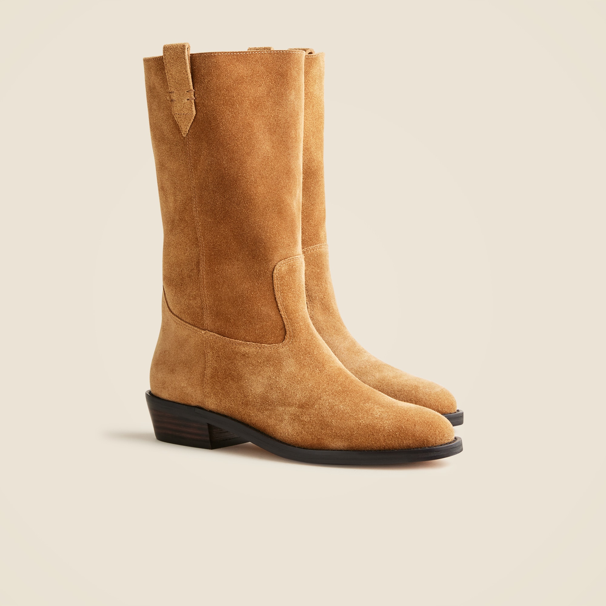 womens Midcalf boots in suede