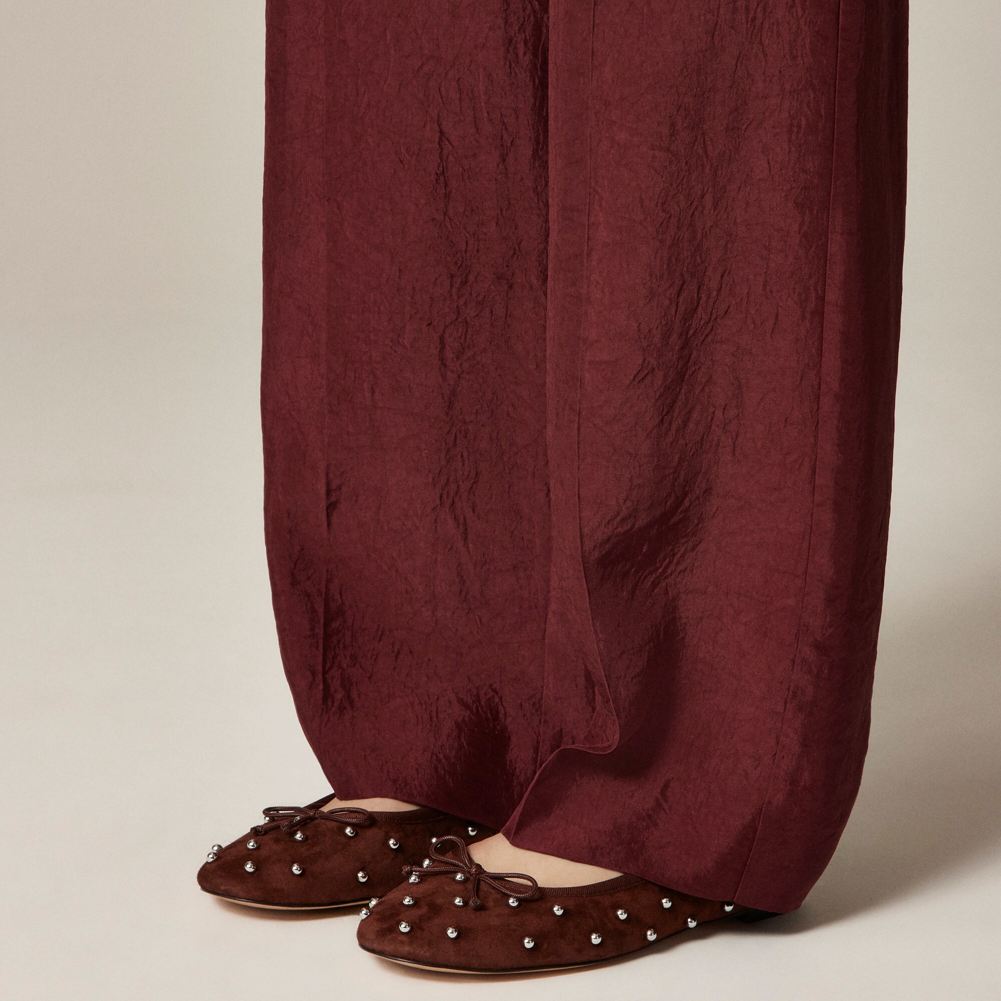 Andi ballet flats in beaded suede