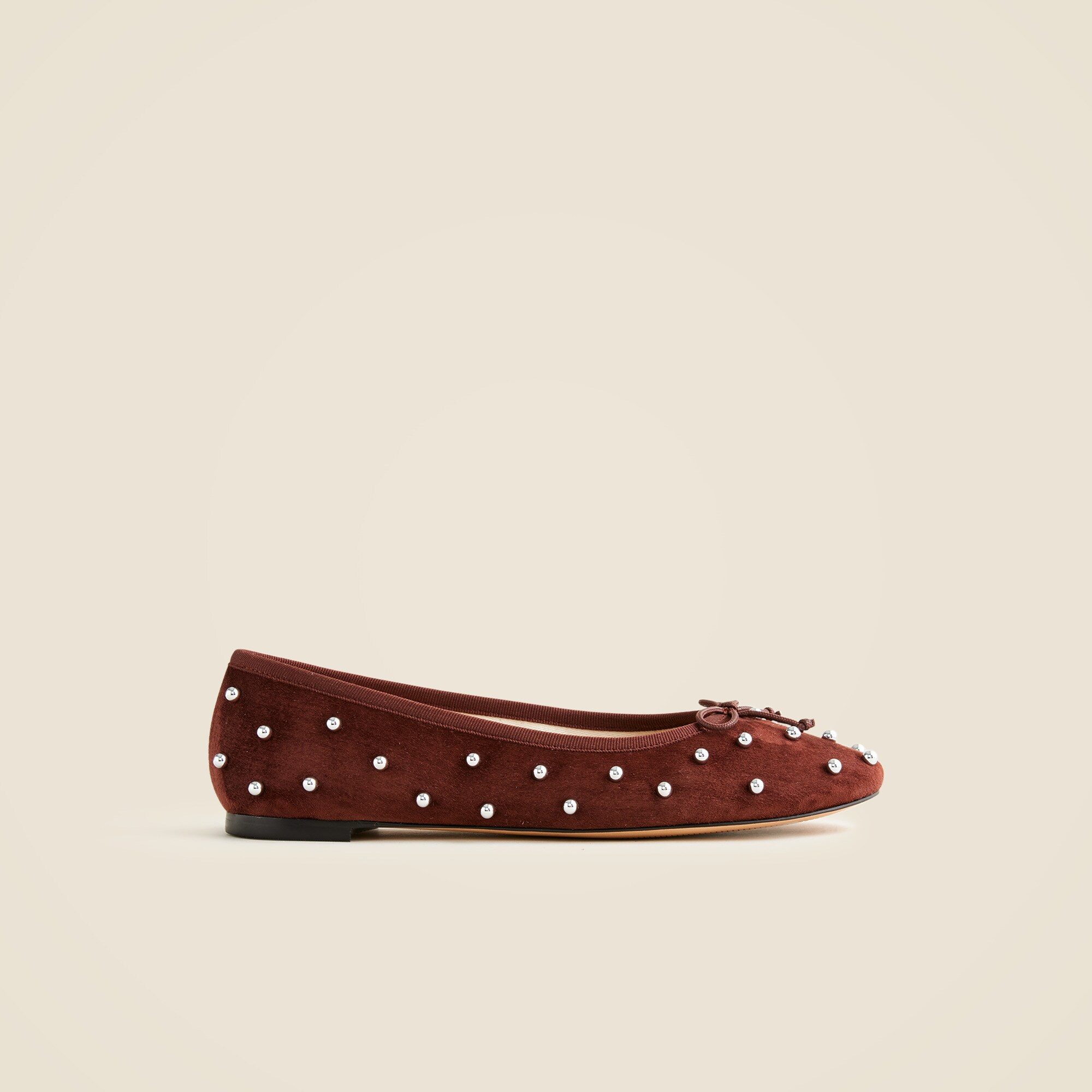 Andi ballet flats in beaded suede