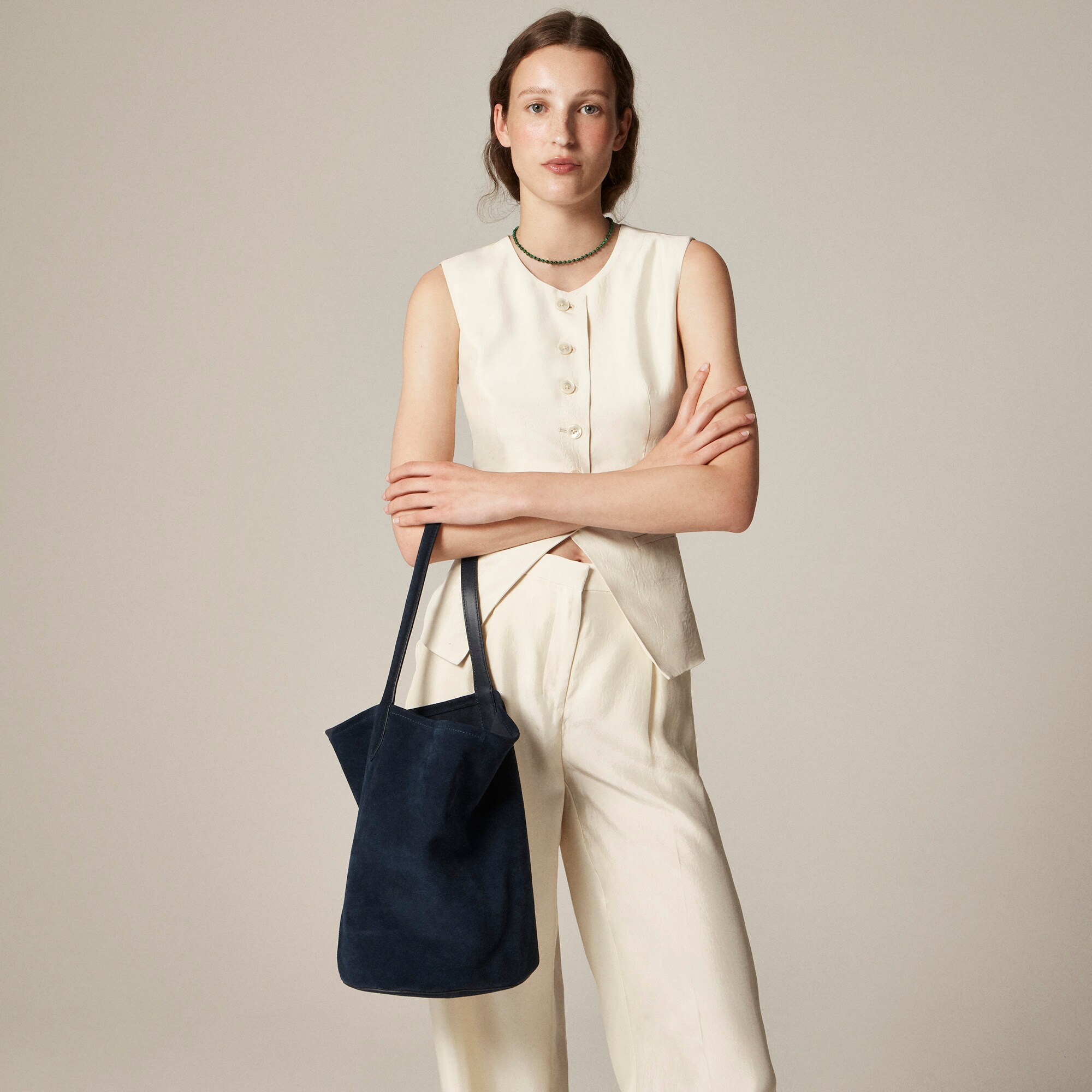Berkeley bucket bag in suede