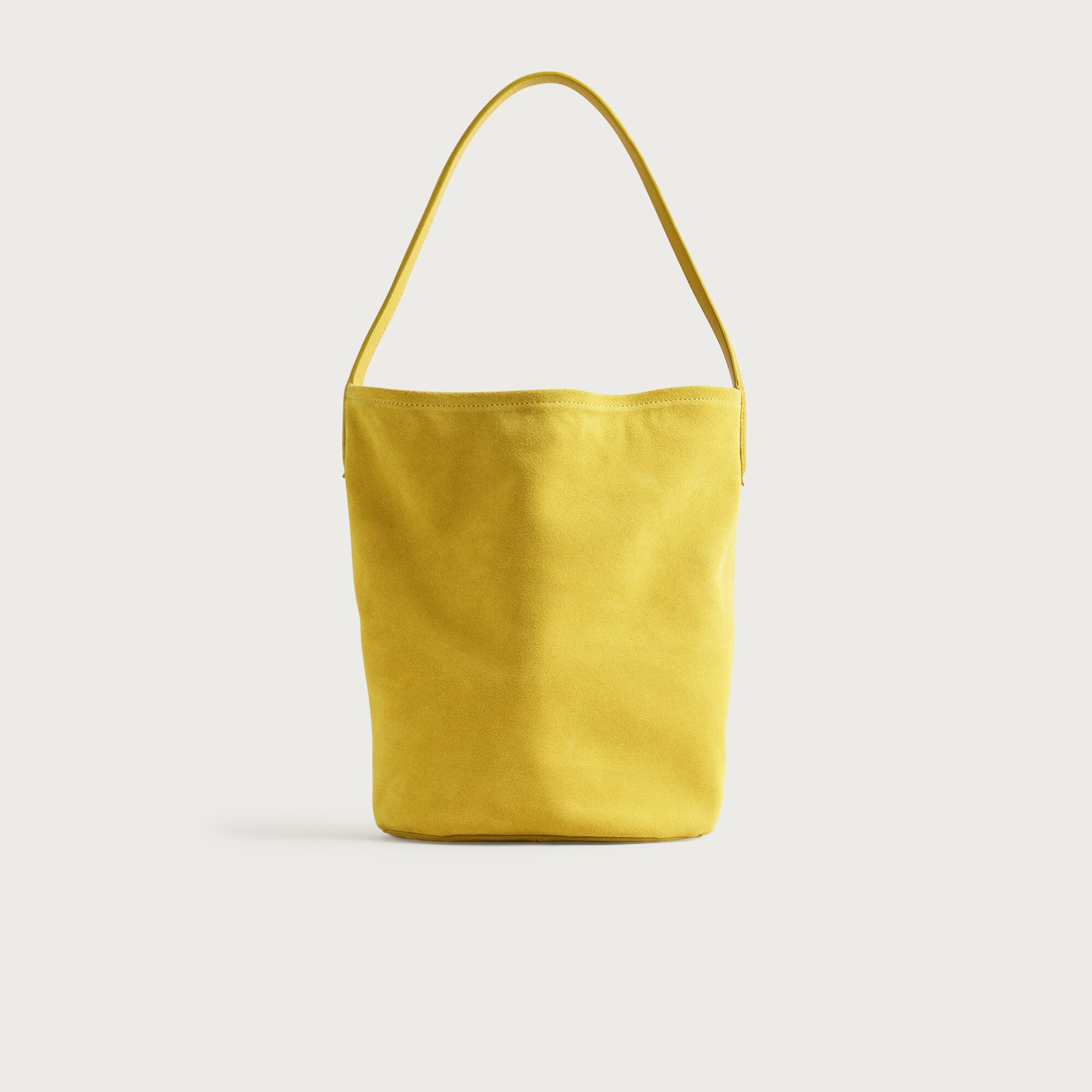 womens Berkeley bucket bag in suede