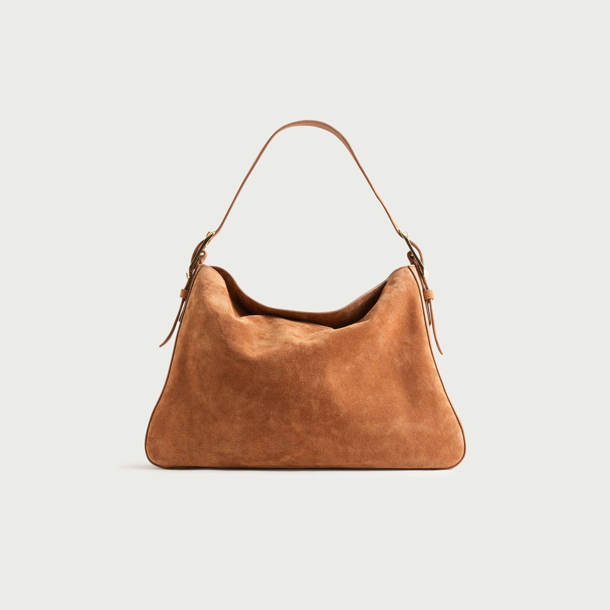 andmary Mary quilting suede bag　camel Berkeley Shoulder Bag In Suede For Women | J.Crew