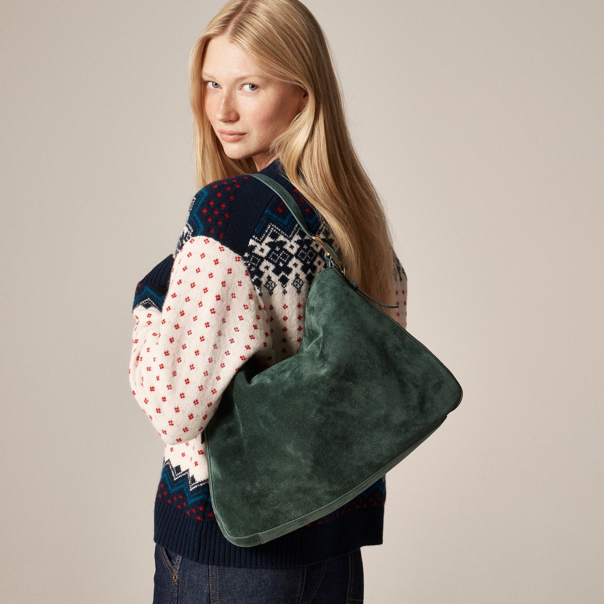  Berkeley shoulder bag in suede