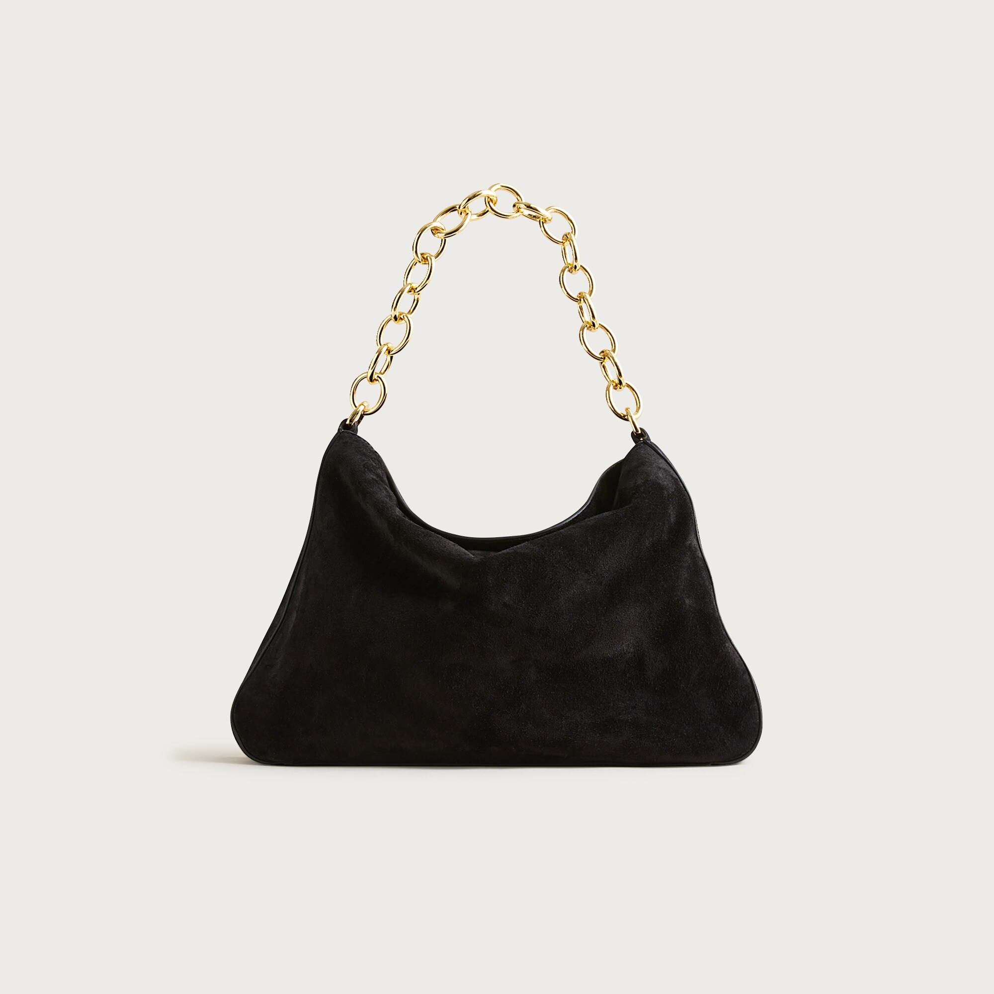 Berkeley chainlink shoulder bag in suede