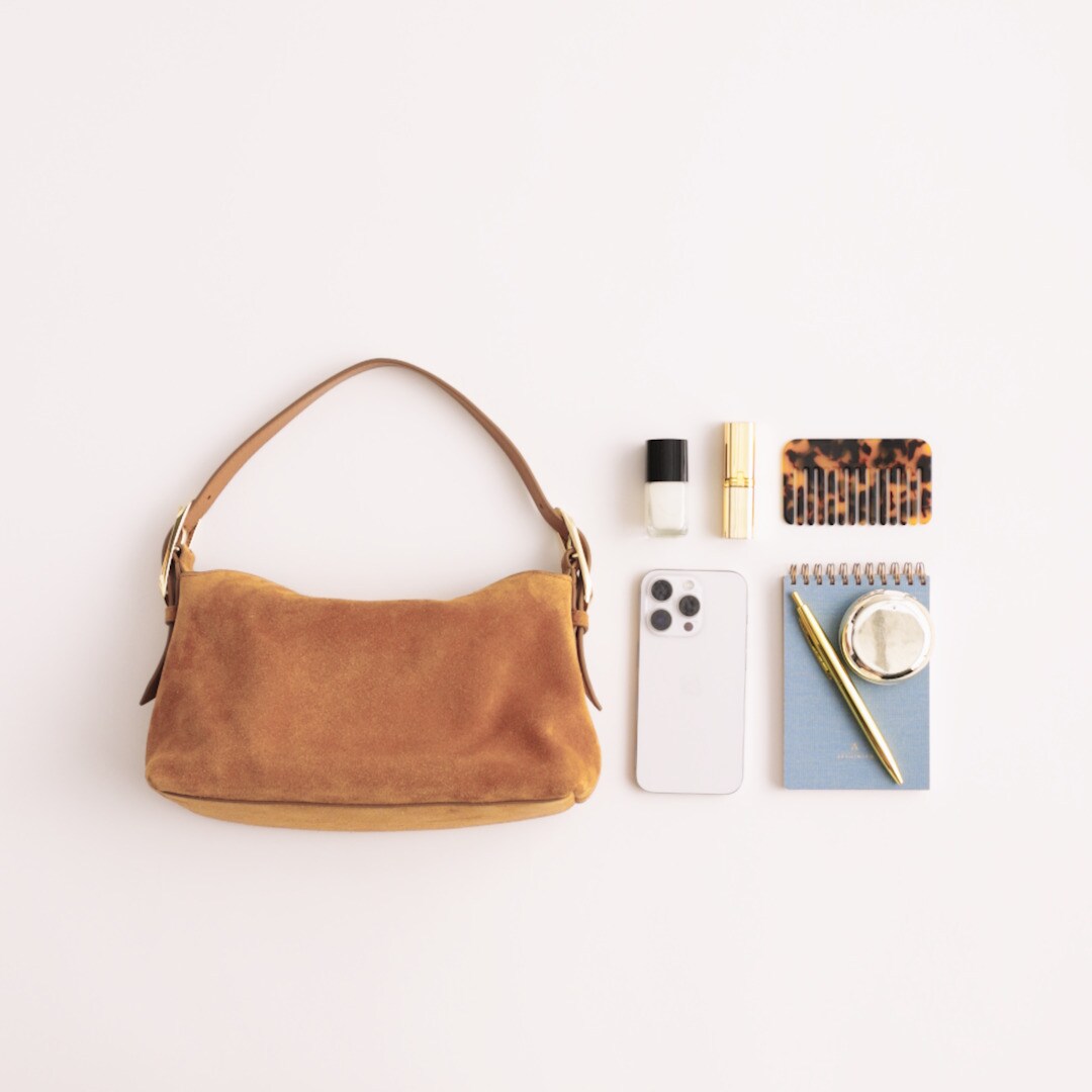 Berkeley small shoulder bag in suede