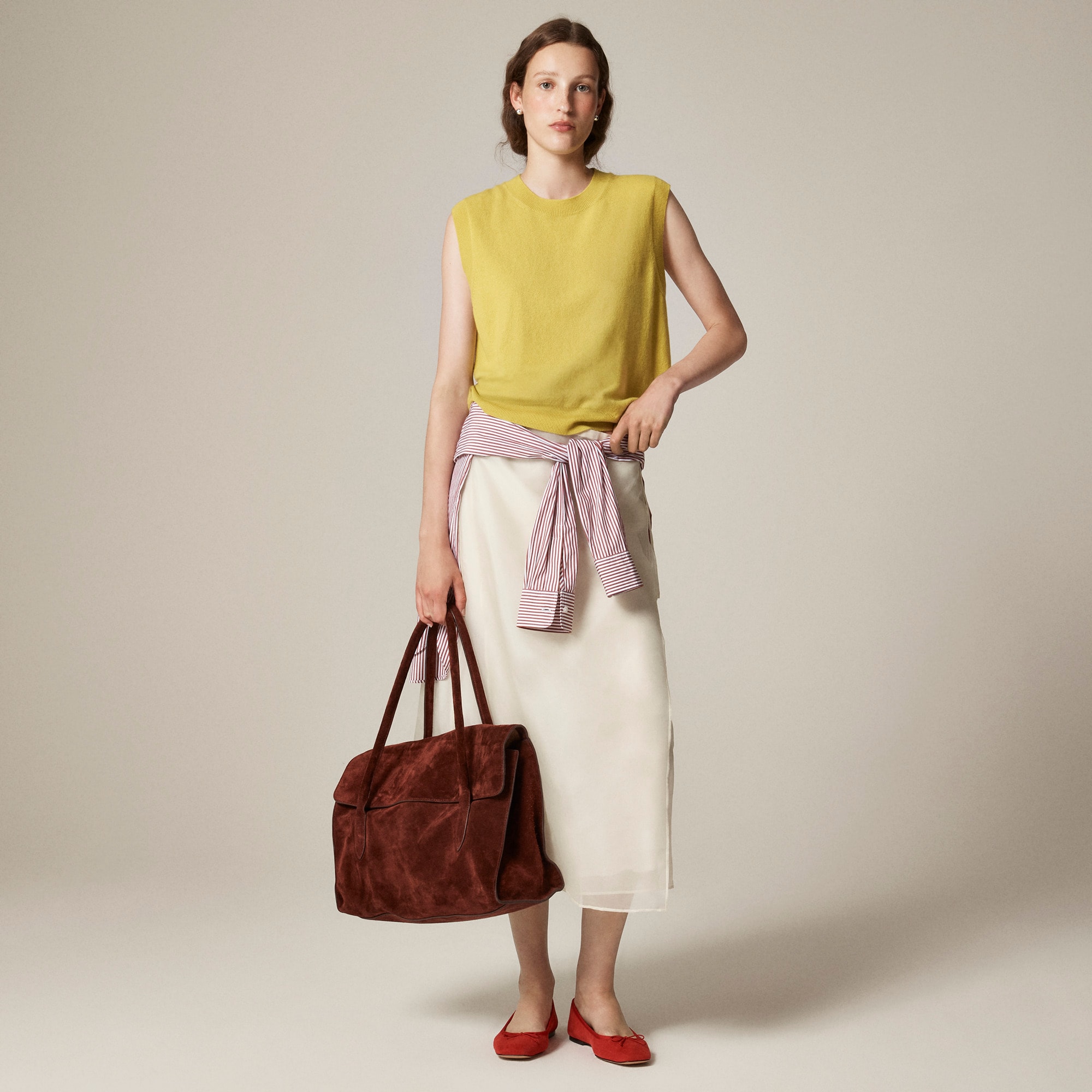 Berkeley large tote in suede - thumbnail 2