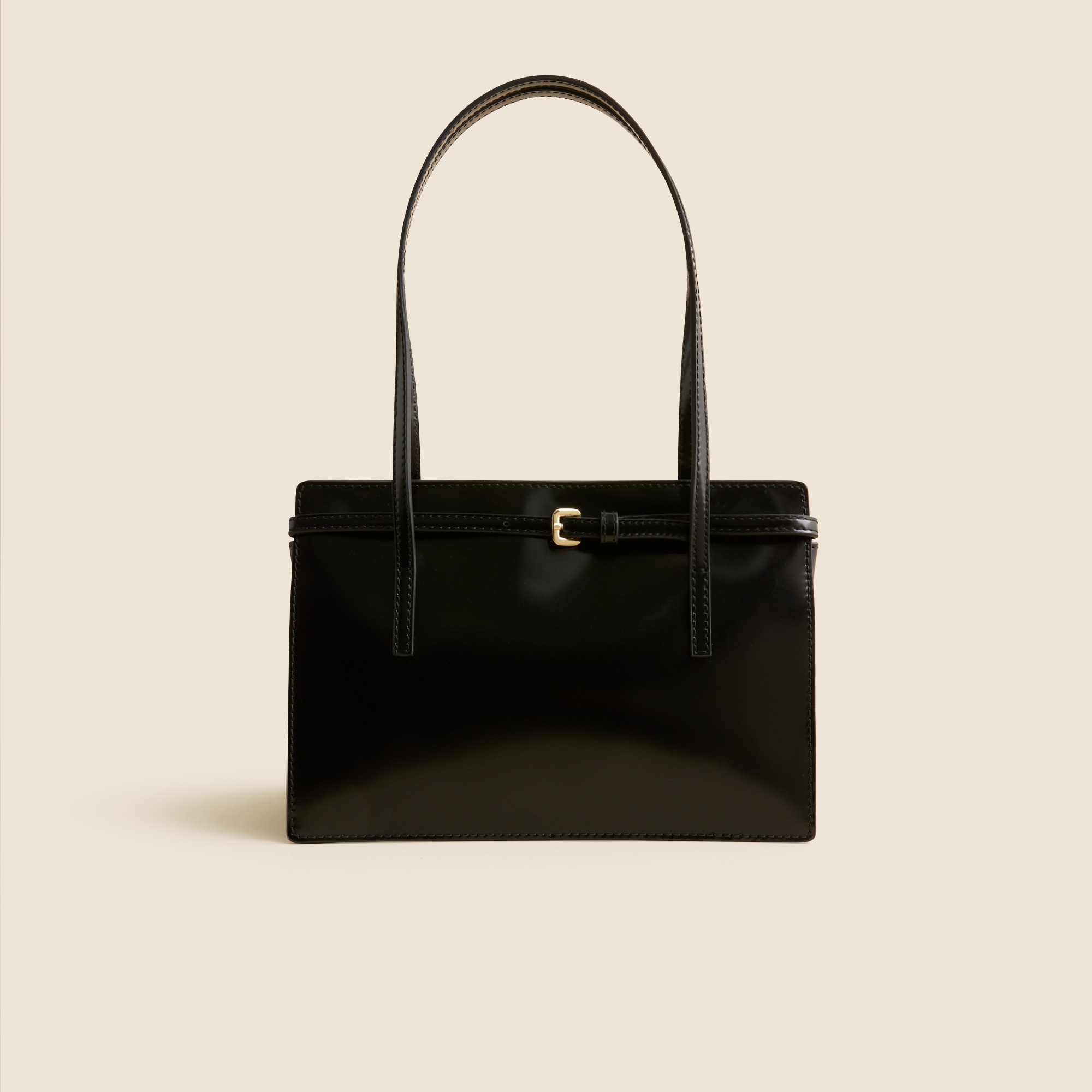 Edie Structured Shoulder Bag In Italian Leather For Women | J.Crew