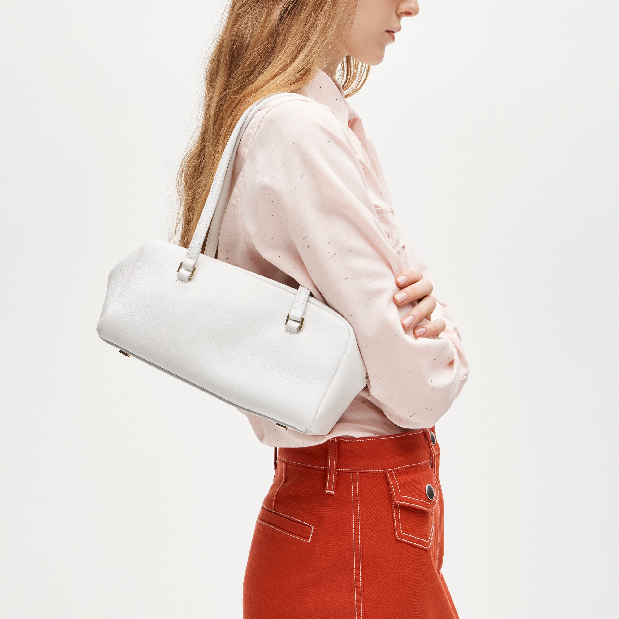Delphine shoulder bag in leather