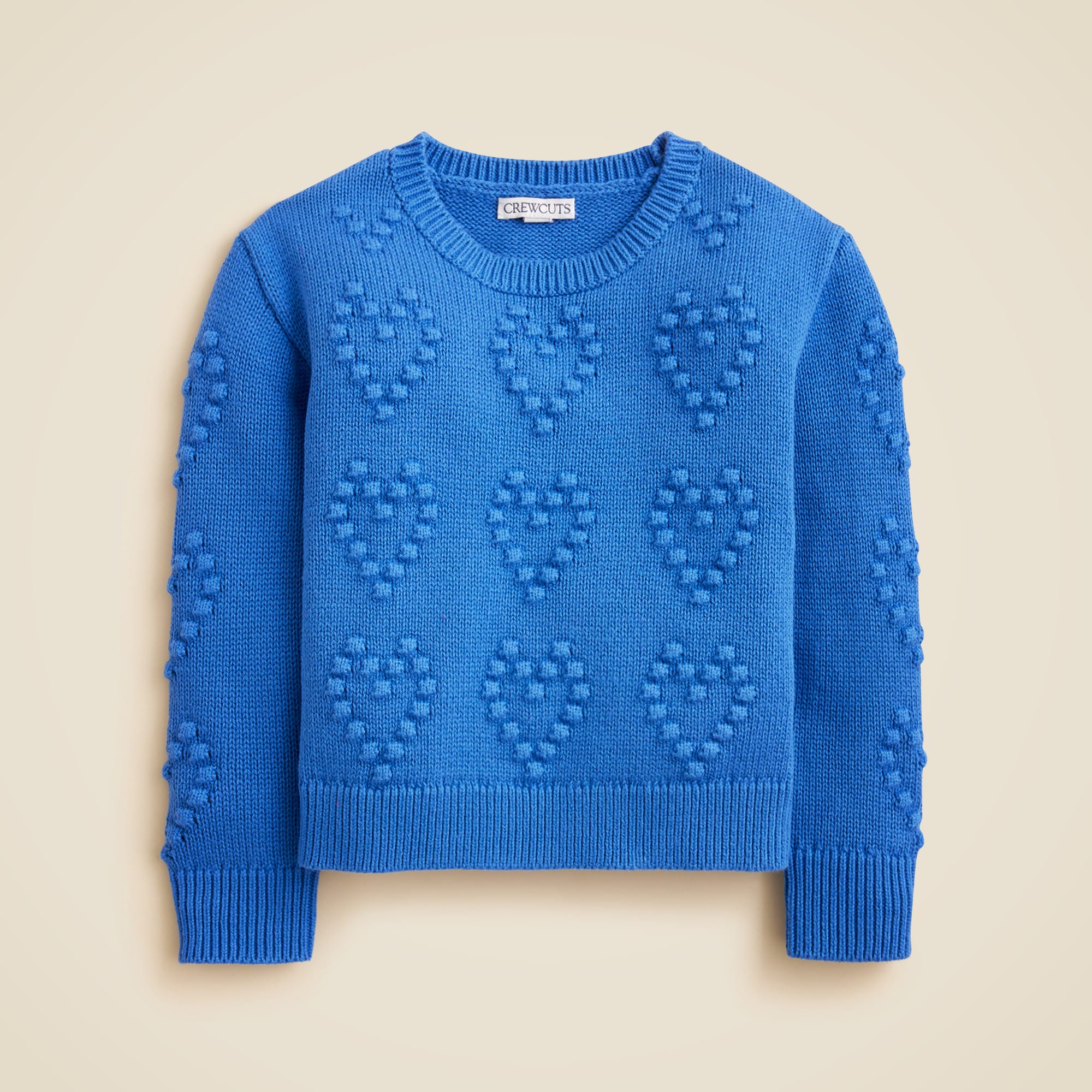 Girls' heart-bobble sweater