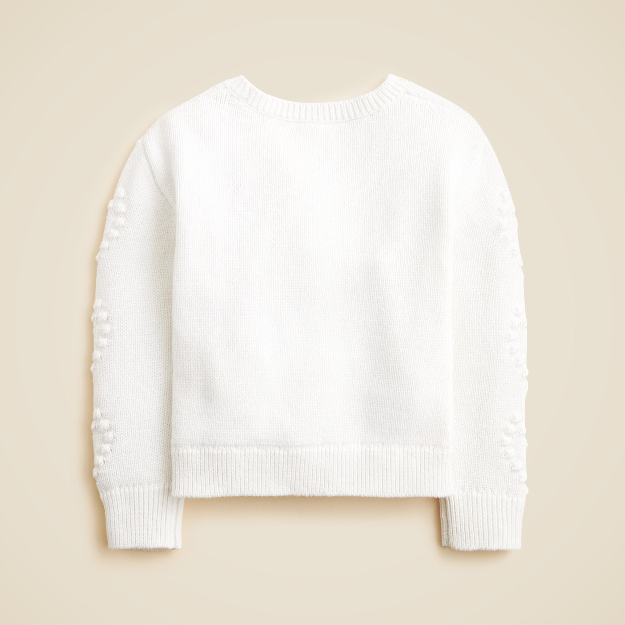 Girls' heart-bobble sweater