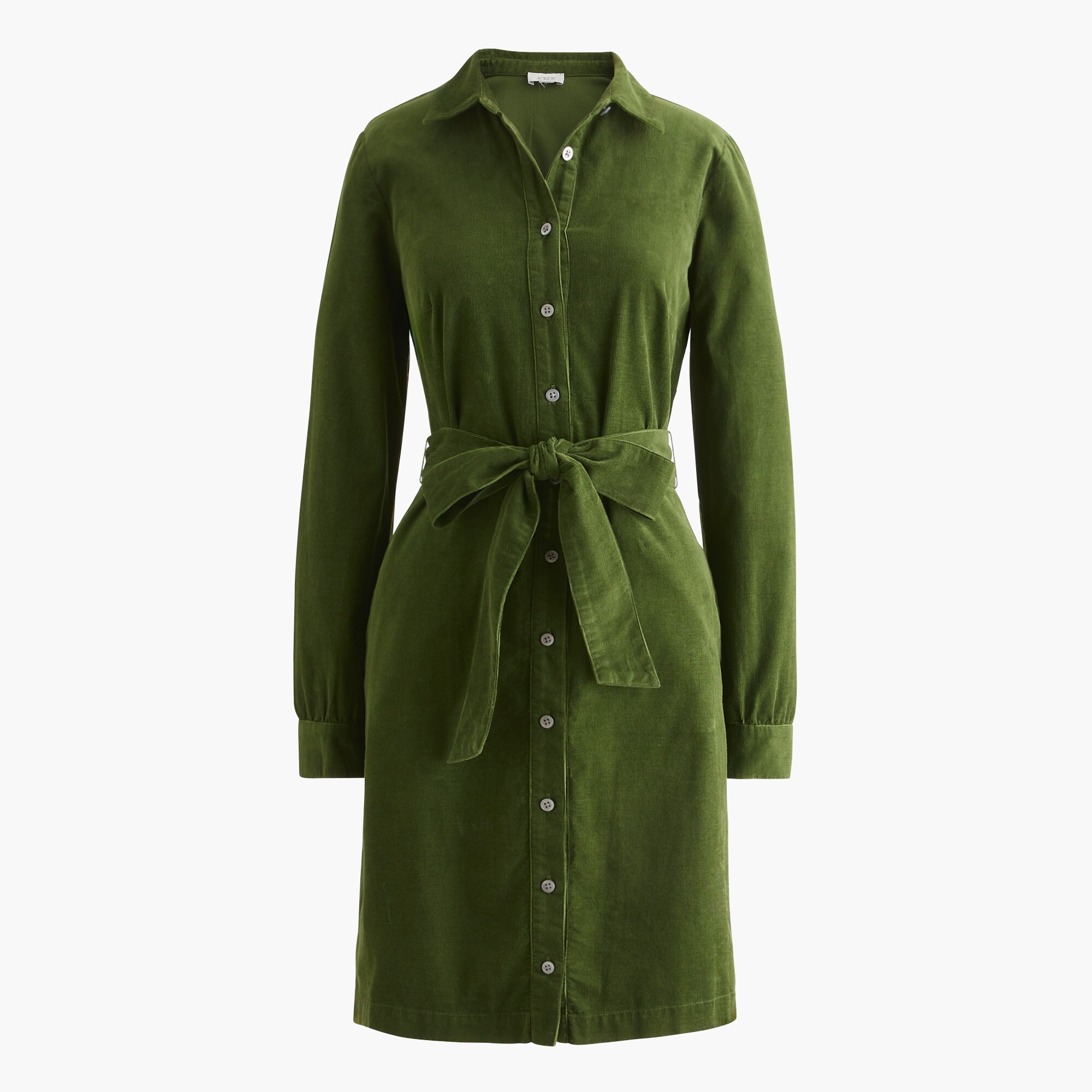 Long-sleeve Corduroy Shirt-dress For Women | Factory