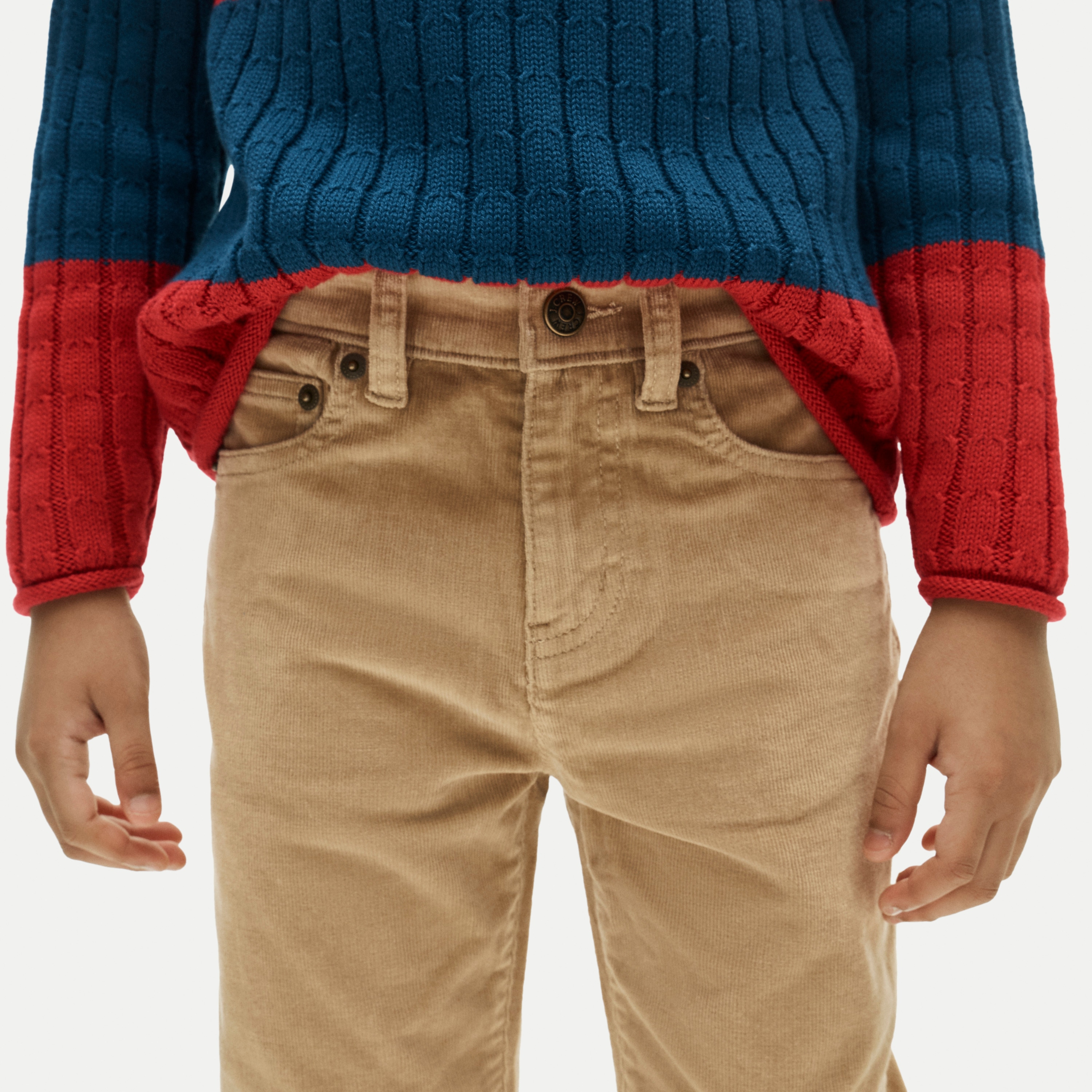 Kids' Straight-fit stretch corduroy pant
