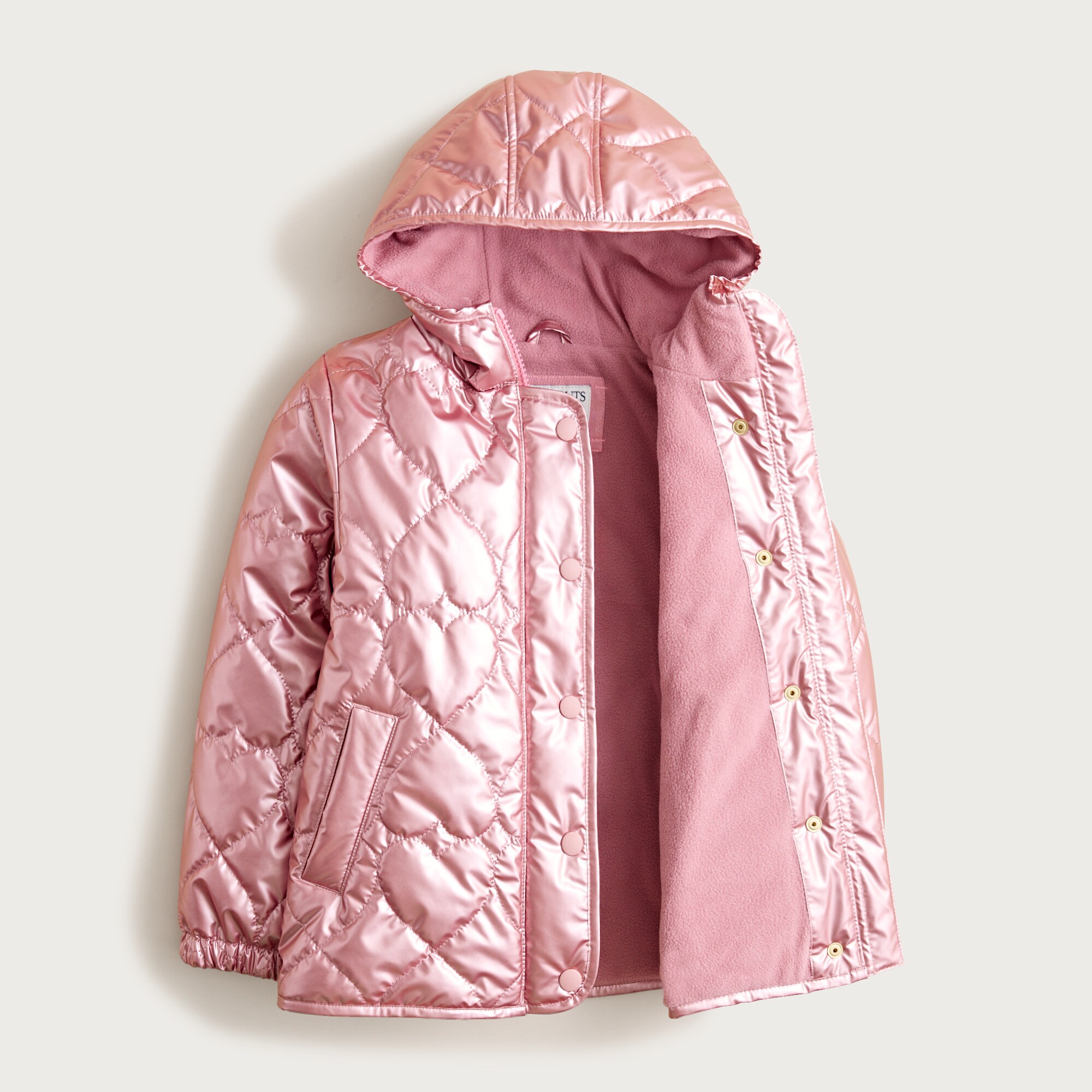 Girls' Pippa metallic quilted jacket with PrimaLoft®