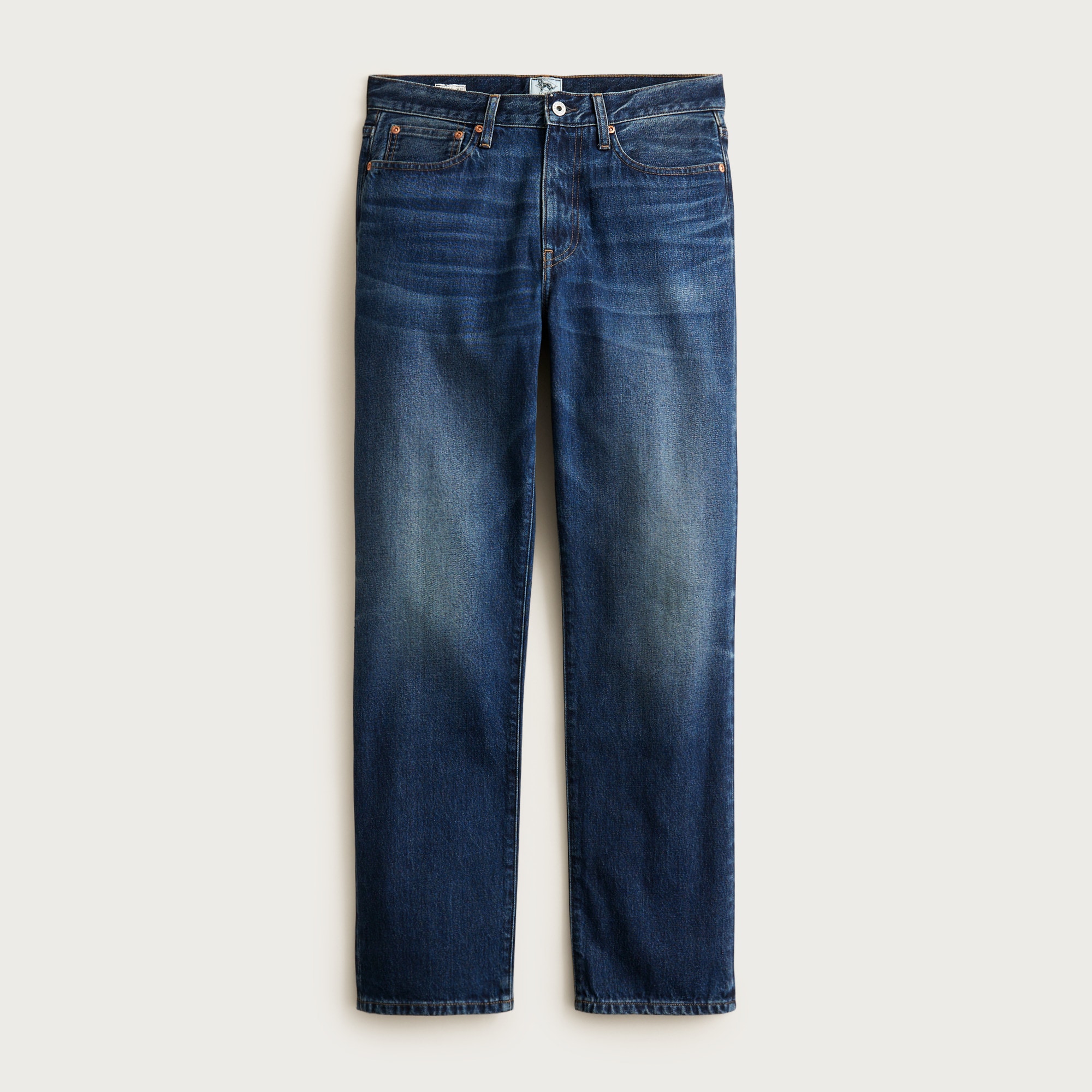 Classic jean in vintage dark wash denim