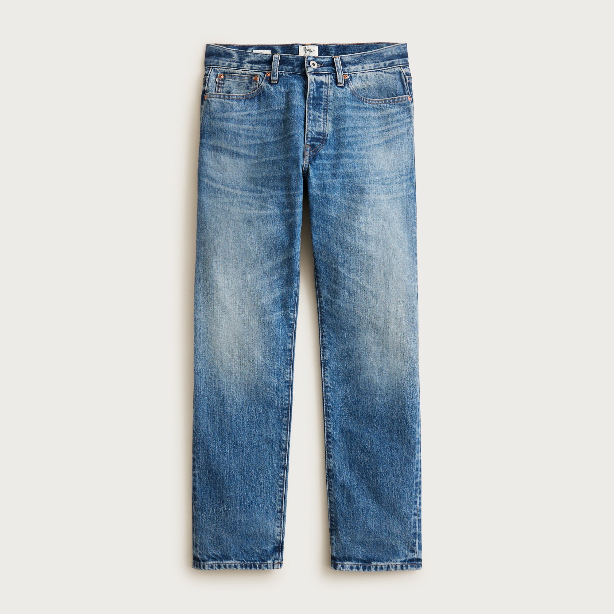 Classic jean in vintage medium wash Japanese selvedge denim
