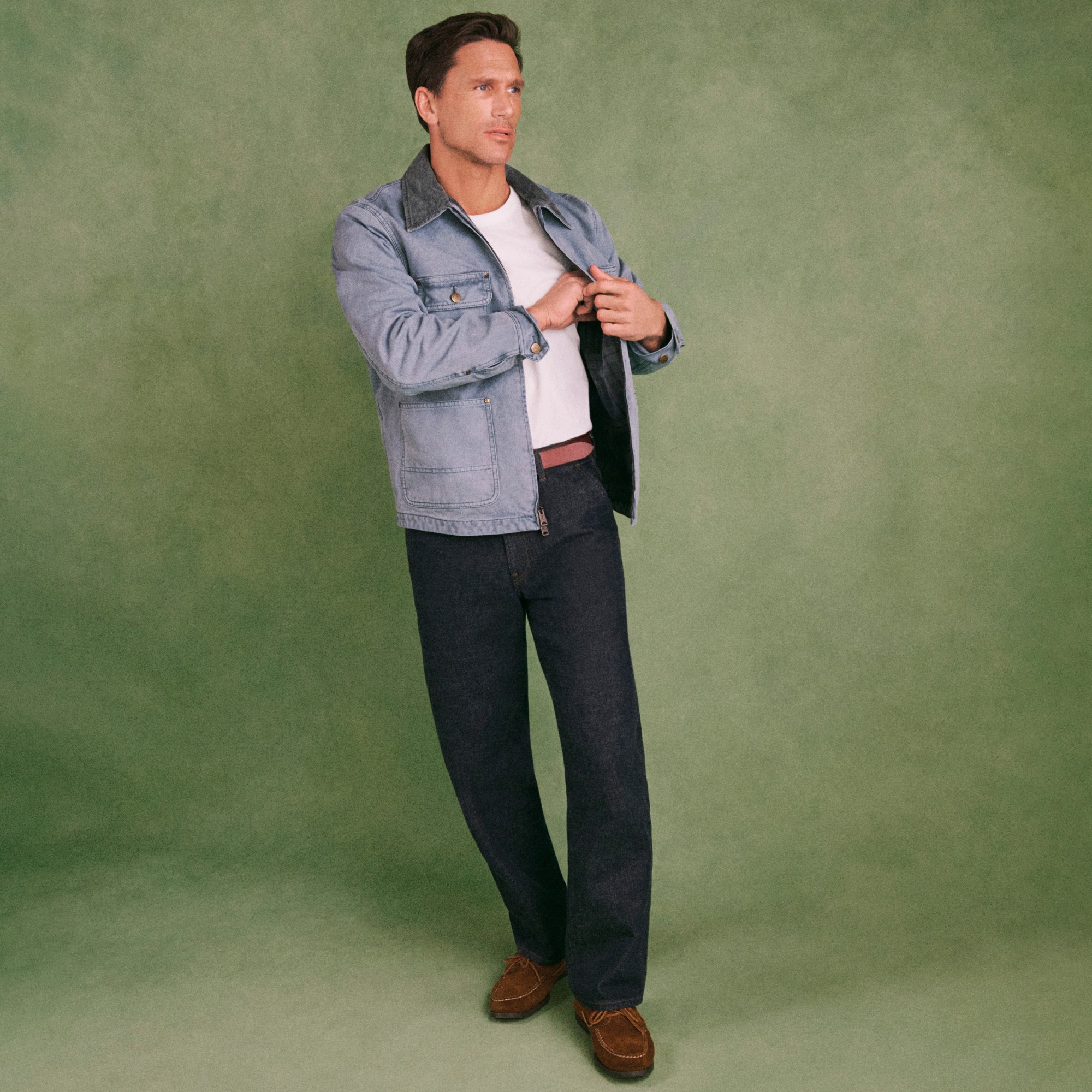 Wallace & Barnes straight-fit jean in Japanese raw selvedge denim