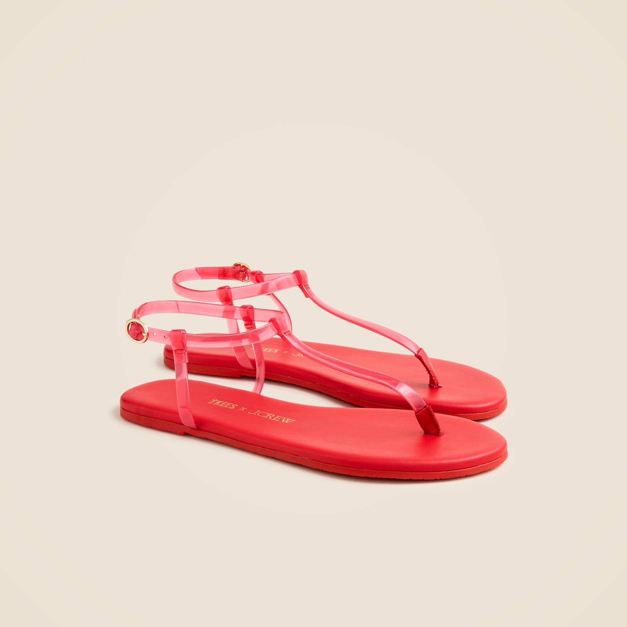 Limited-edition TKEES X J.Crew jelly sandals
