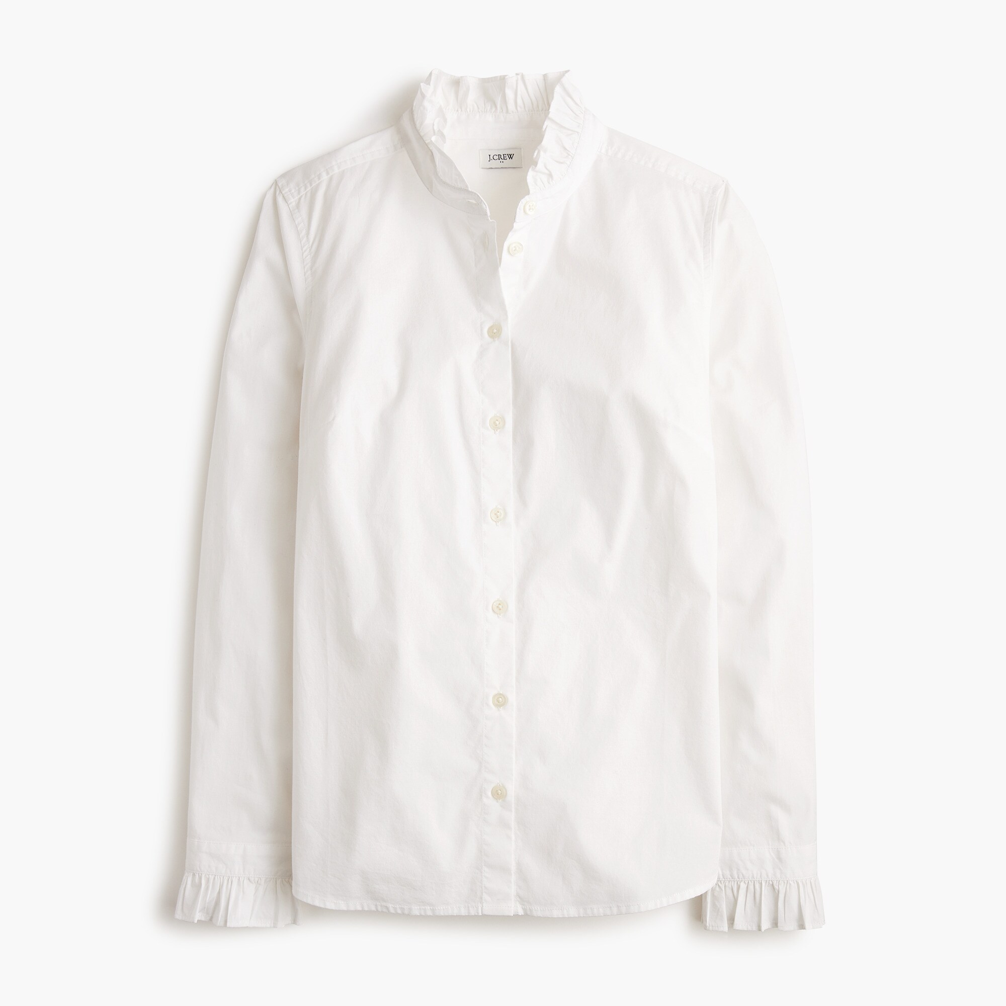 womens Ruffle button-up top
