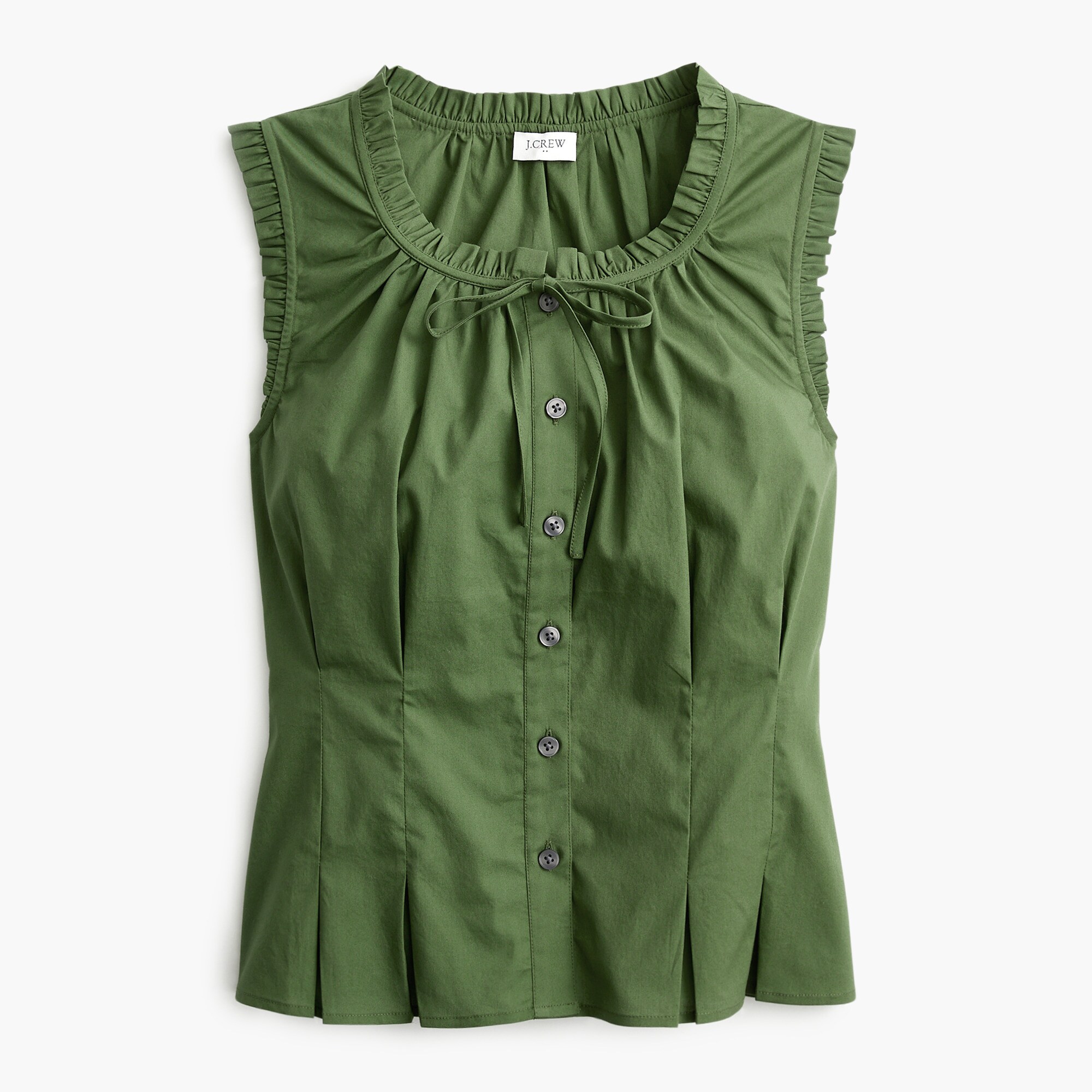 Ruffleneck Tie-neck Top For Women | Factory