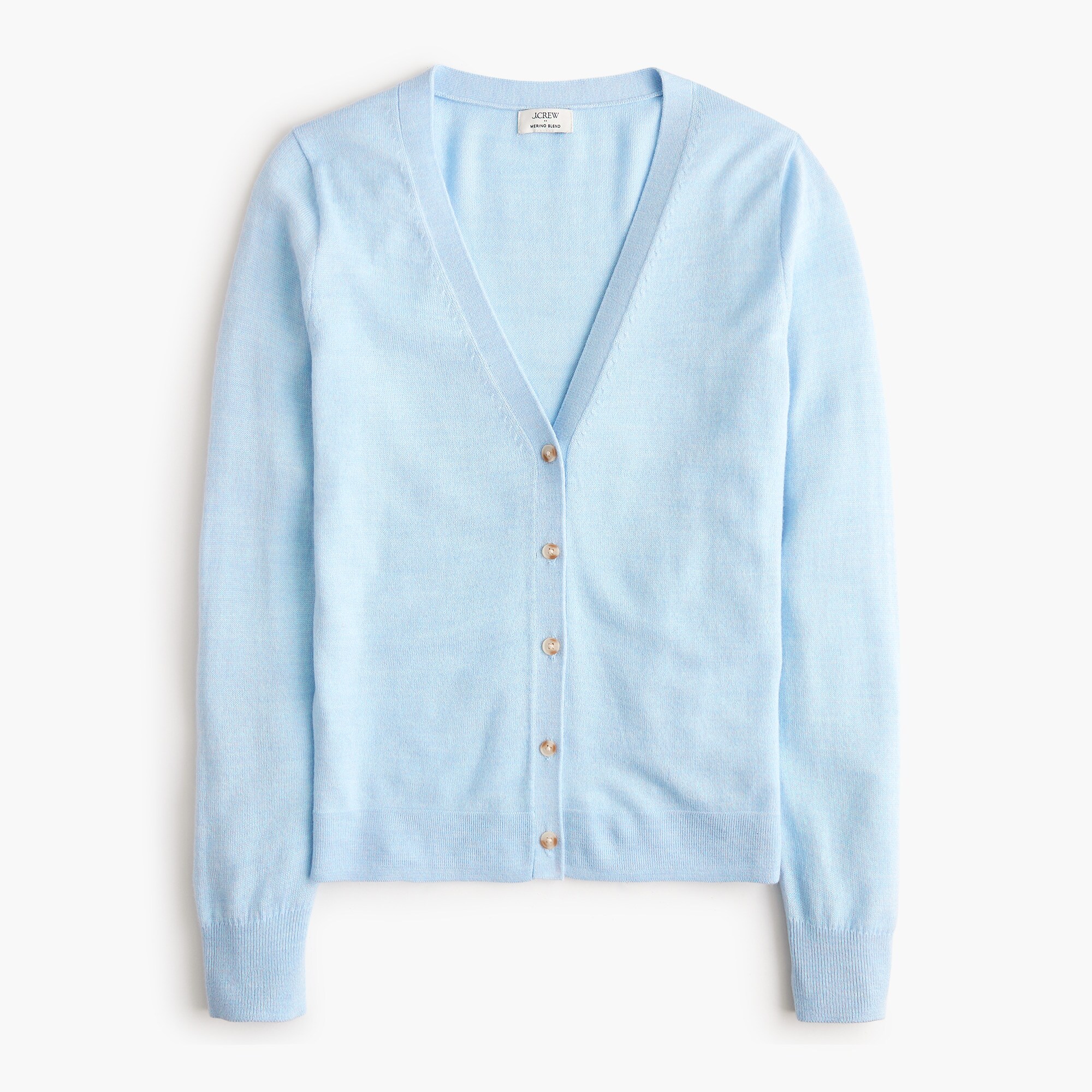 Merino wool-blend cardigan sweater