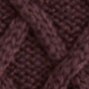 Cable crewneck sweater CHOCOLATE BERRY
